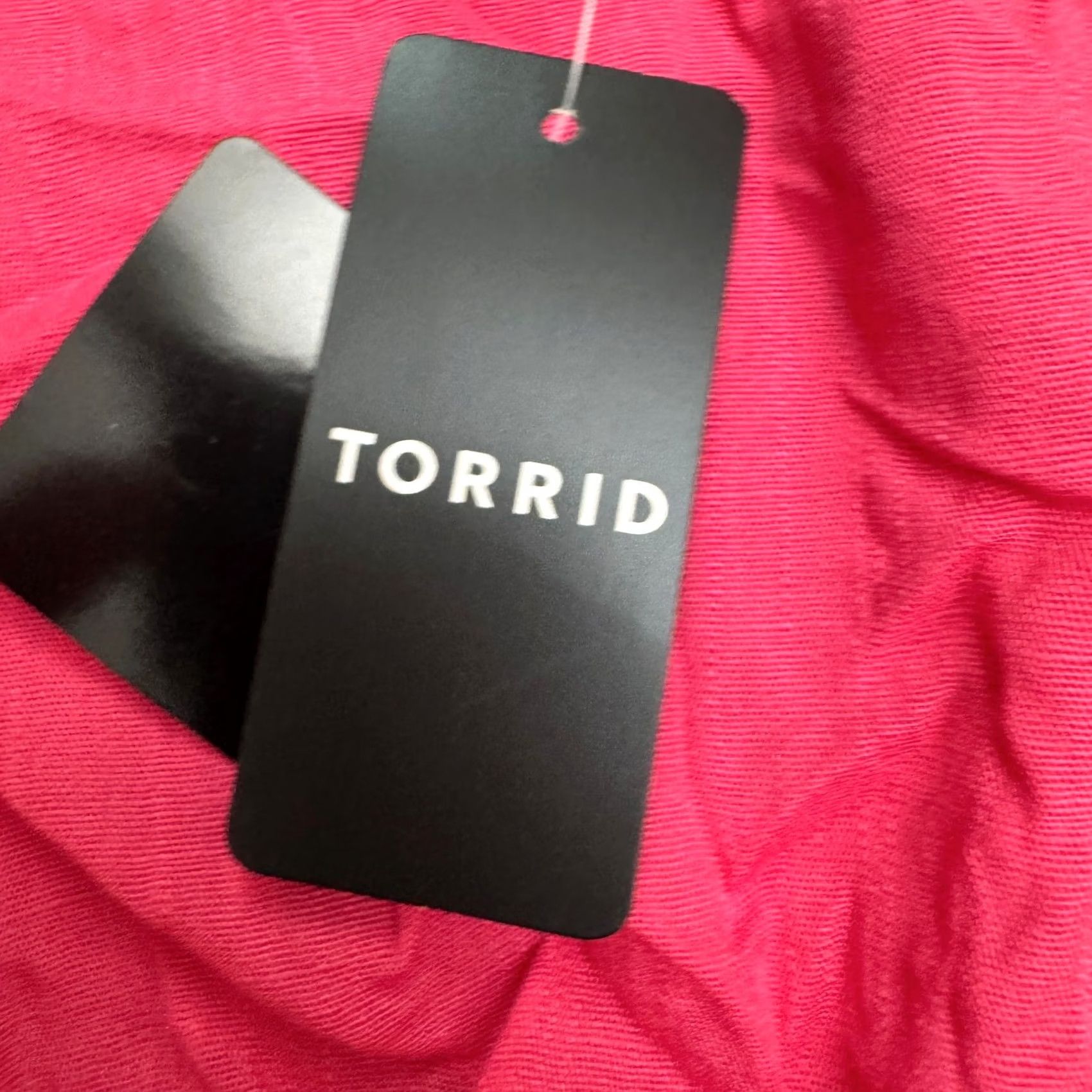 Torrid Torrid Pink Swiss Dot A-Line Wrap Midi Dress Womens 2XL Tie Sleeve NWT Size XXL / US 16-18 / IT 52-54 - 5 Thumbnail