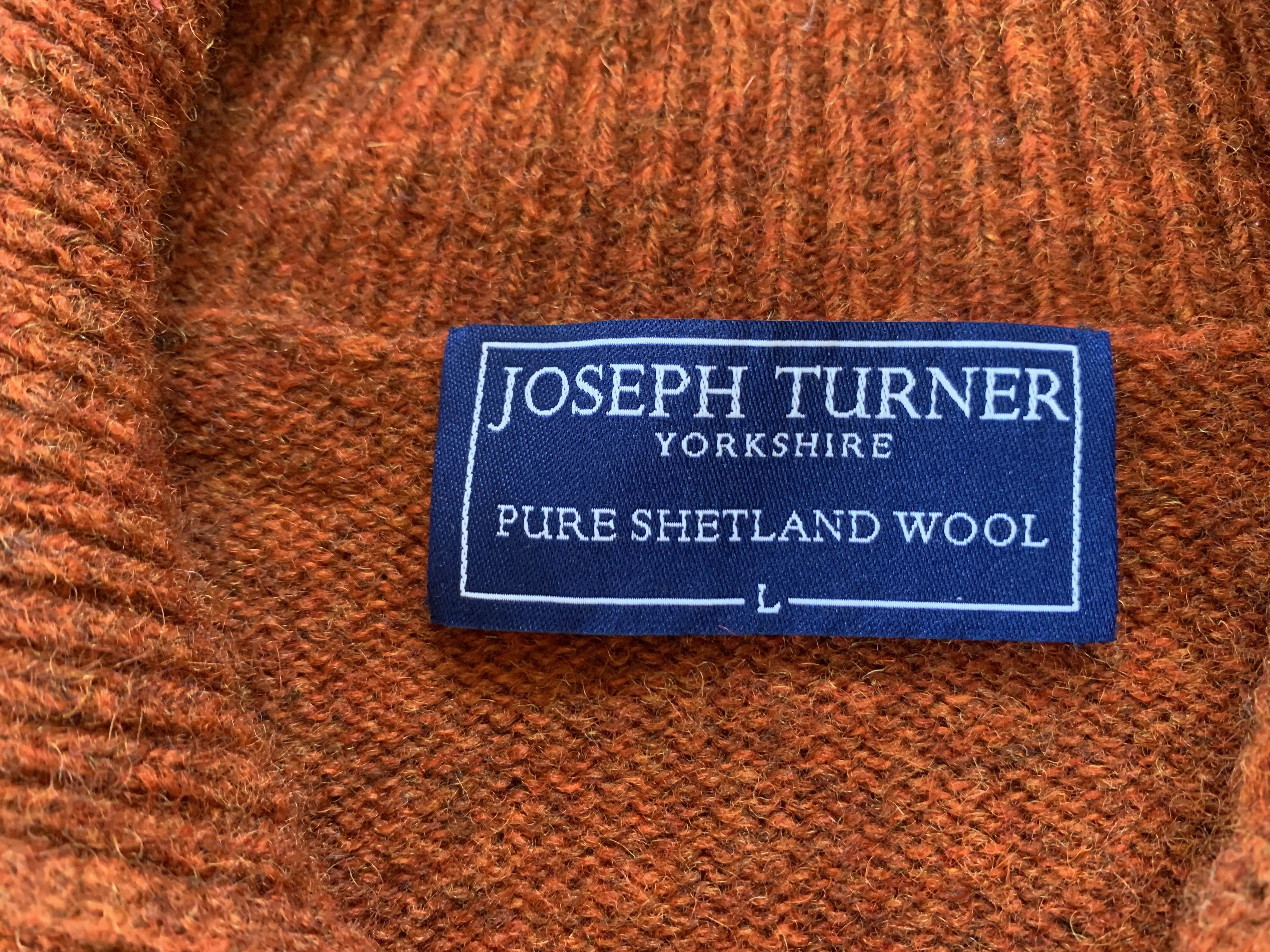 Other Joseph Turner Yorkshire Pure Shetland Wool Jumper Sweater Size US L / EU 52-54 / 3 - 7 Thumbnail