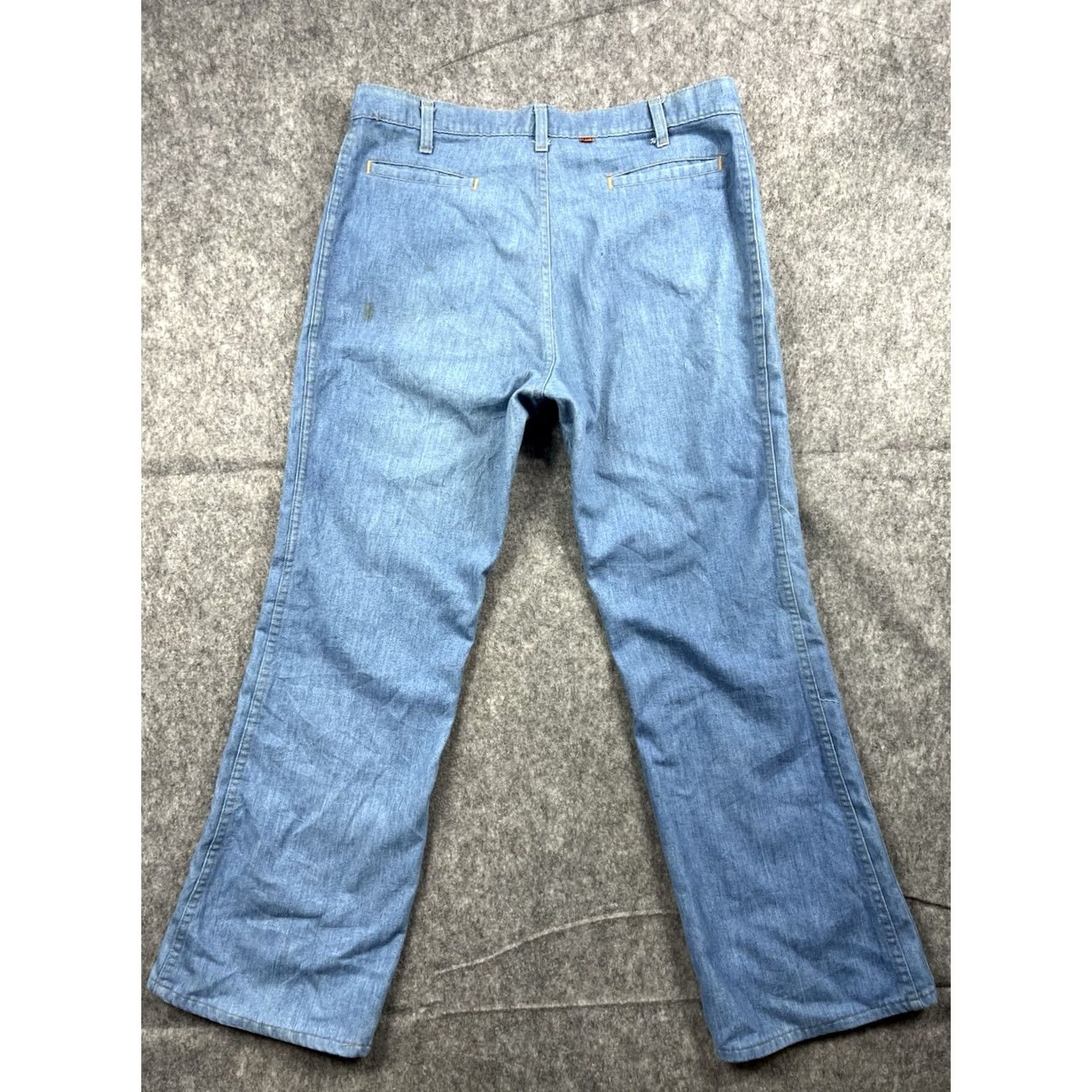 Levi's VINTAGE Levi’s Men's Jeans ORANGE TAB Regular Fit Flat Front Light Denim 38x30 Pants Blue Regular 90s Mens Size US 38 / EU 54 - 2 Thumbnail