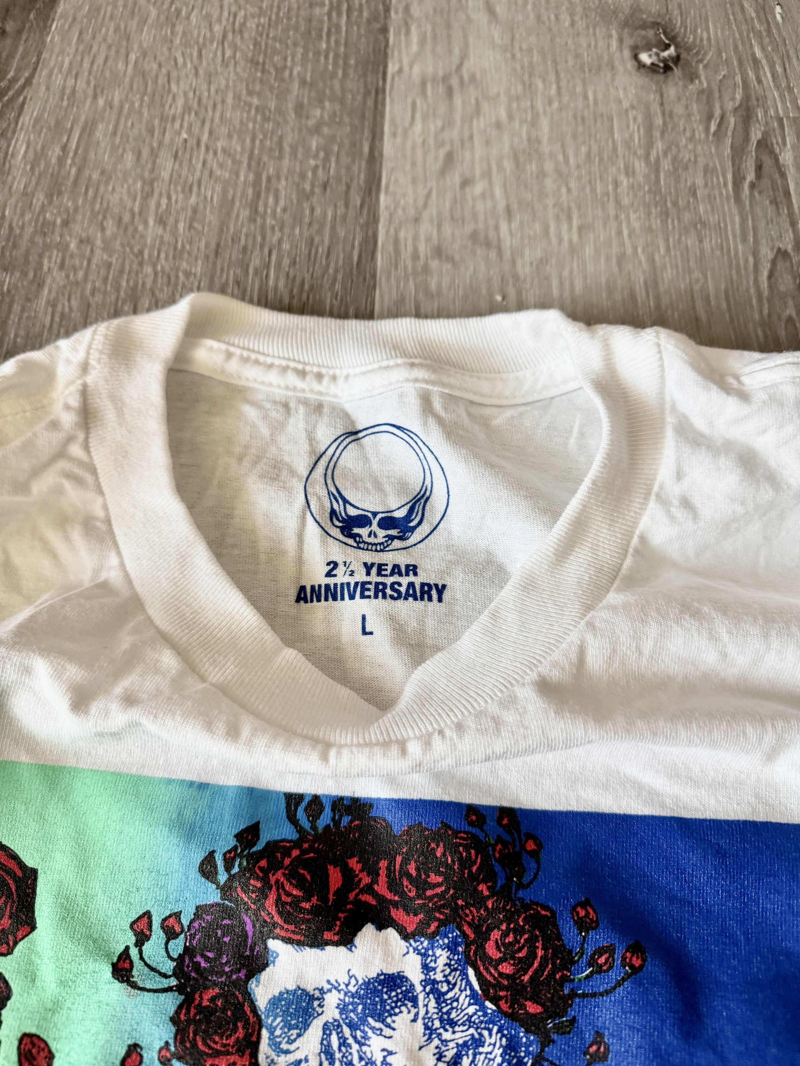 Grateful Dead Grateful Dead Bertha Skeleton Skull & Roses Long Sleeve Tee Size US M / EU 48-50 / 2 - 3 Thumbnail
