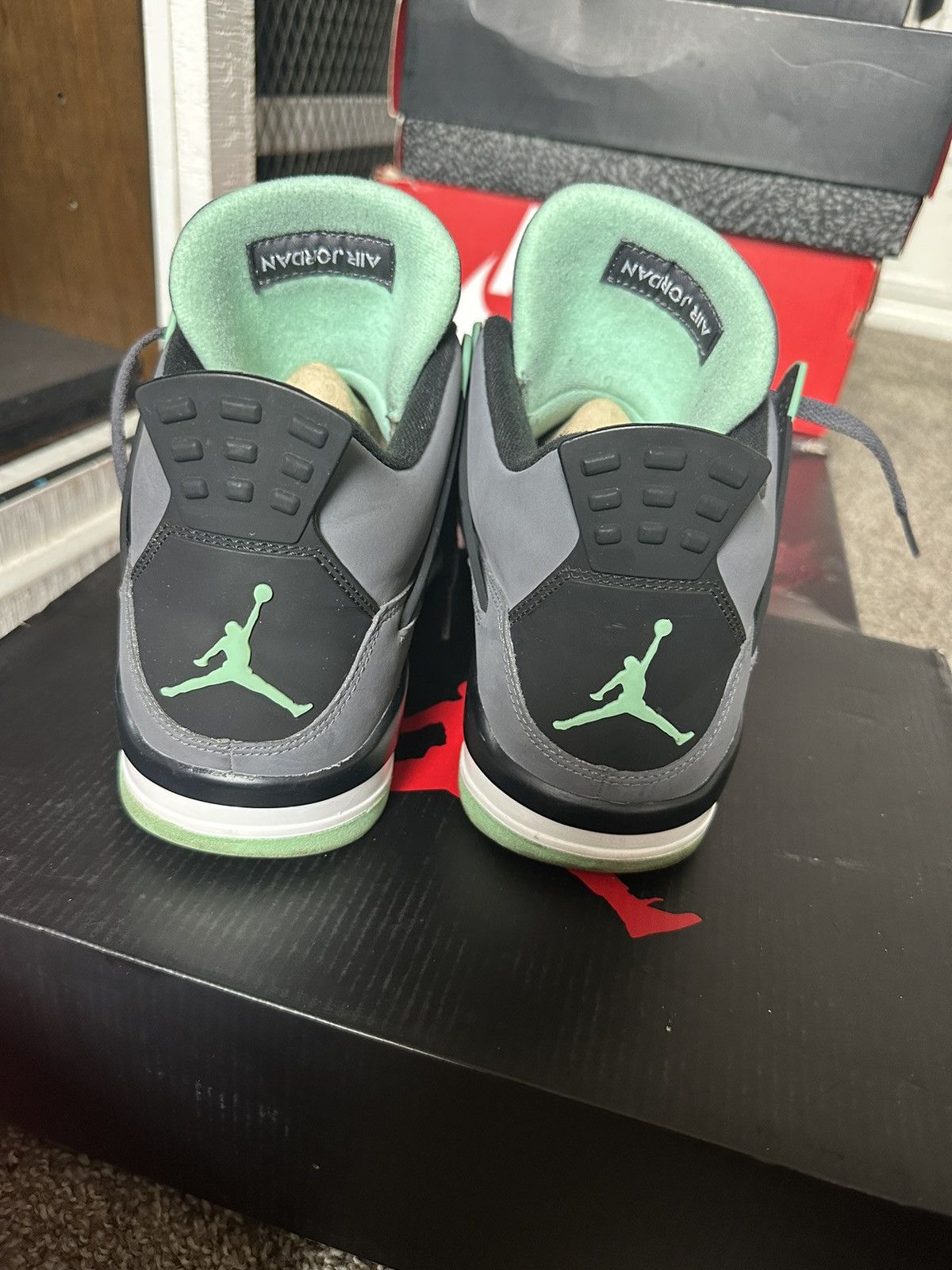 Jordan Brand Air Jordan 4 “Green Glow” Size 12 Size US 12 / EU 45 - 5 Thumbnail