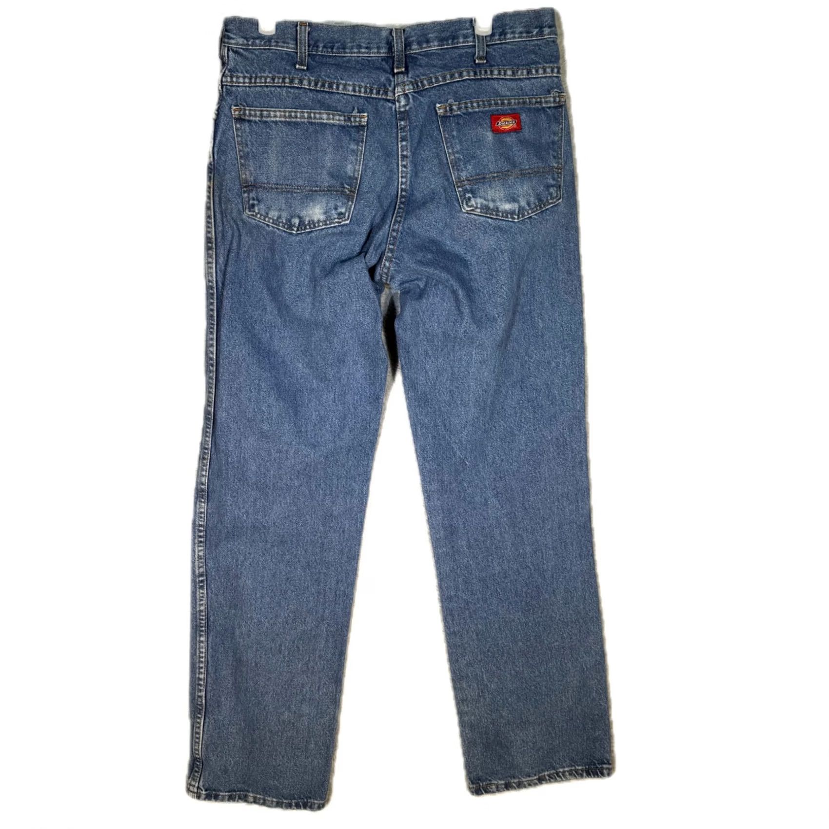 Dickies Dickies Carpenter Jeans Mens 34x34 Blue Denim Regular Fit Workwear Size US 34 / EU 50 - 2 Thumbnail