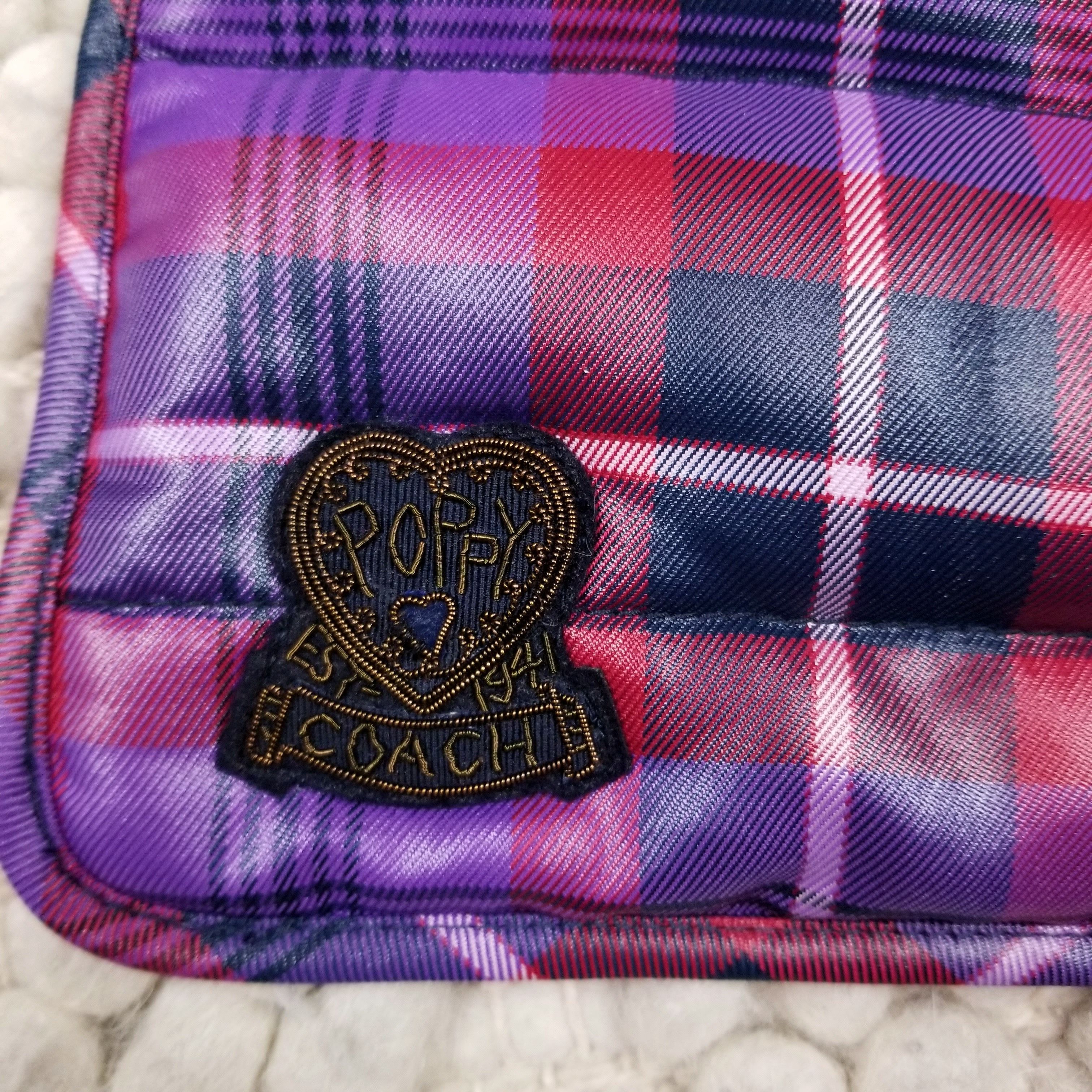 Coach Poppy Plaid Puffer Loop Scarf Size ONE SIZE - 3 Thumbnail