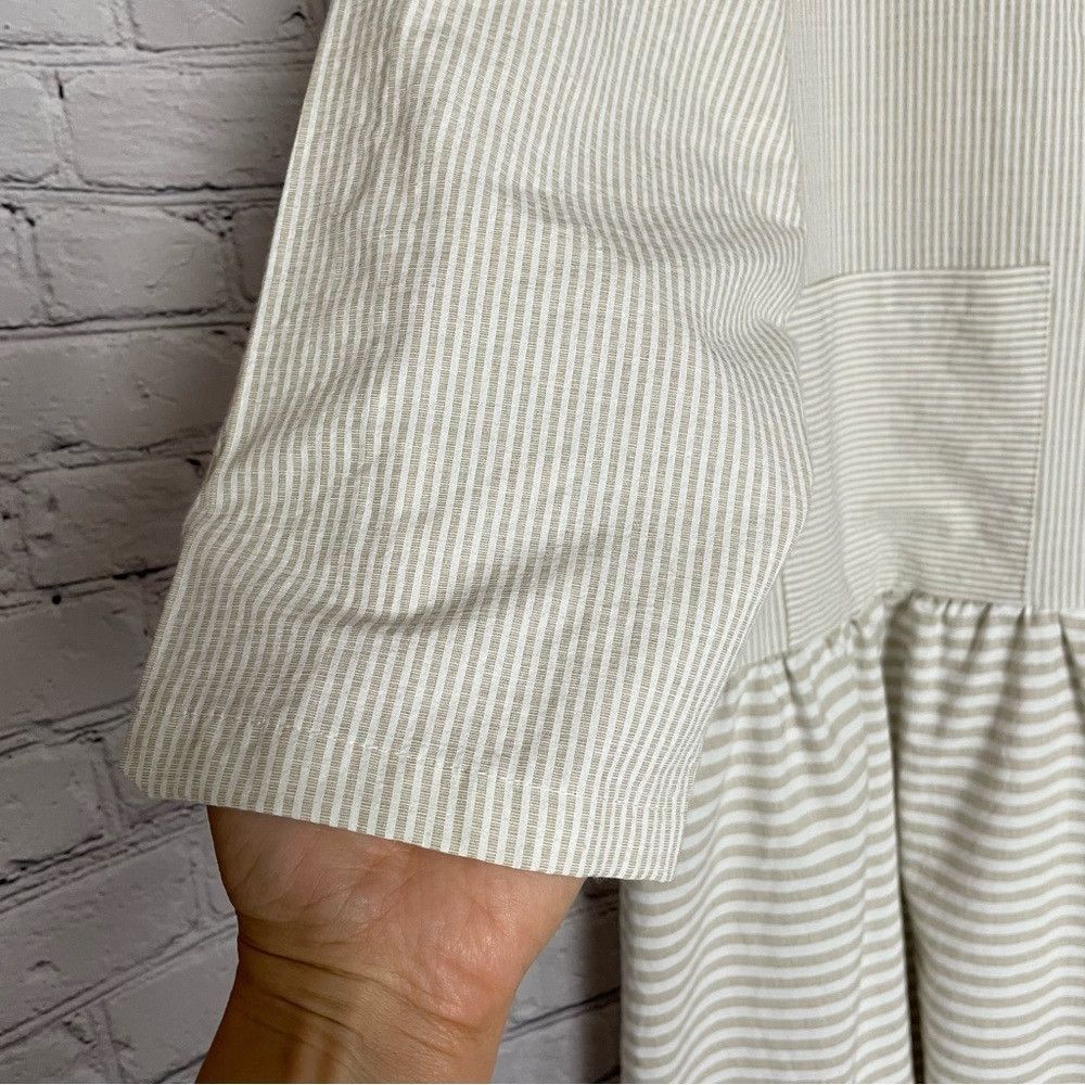 Other New Misslook Striped Dress with Peplum and Pockets Size XL Size XL / US 12-14 / IT 48-50 - 3 Thumbnail