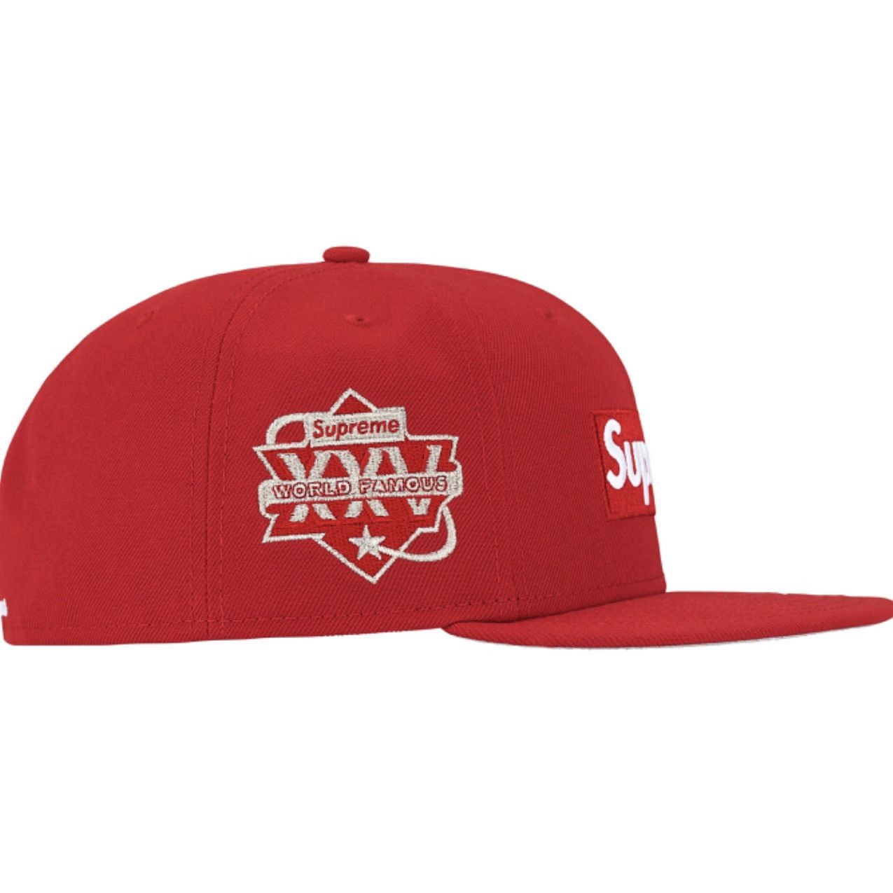 New Era × Supreme Supreme Championship Box Logo Fitted Hat Red Deadstock Size ONE SIZE - 3 Thumbnail