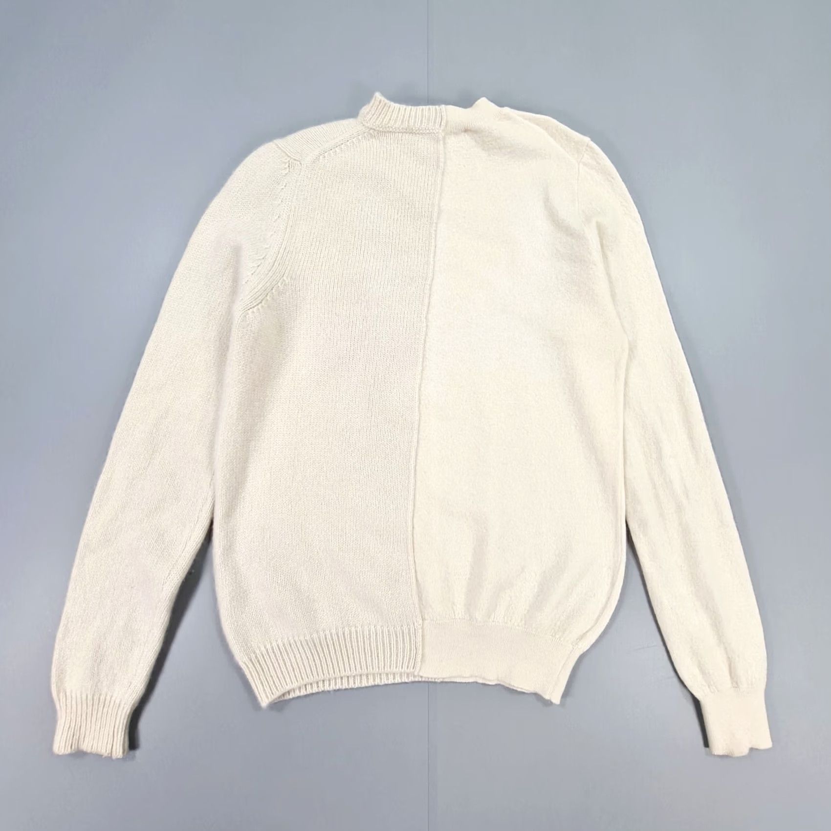 Stella McCartney Stella McCartney Jumper Wool Cashmere Ivory 36 XS Crew Neck Long Sleeve Raglan Logo Ruffle Knit Pullover Womens Size XS / US 0-2 / IT 36-38 - 6 Thumbnail