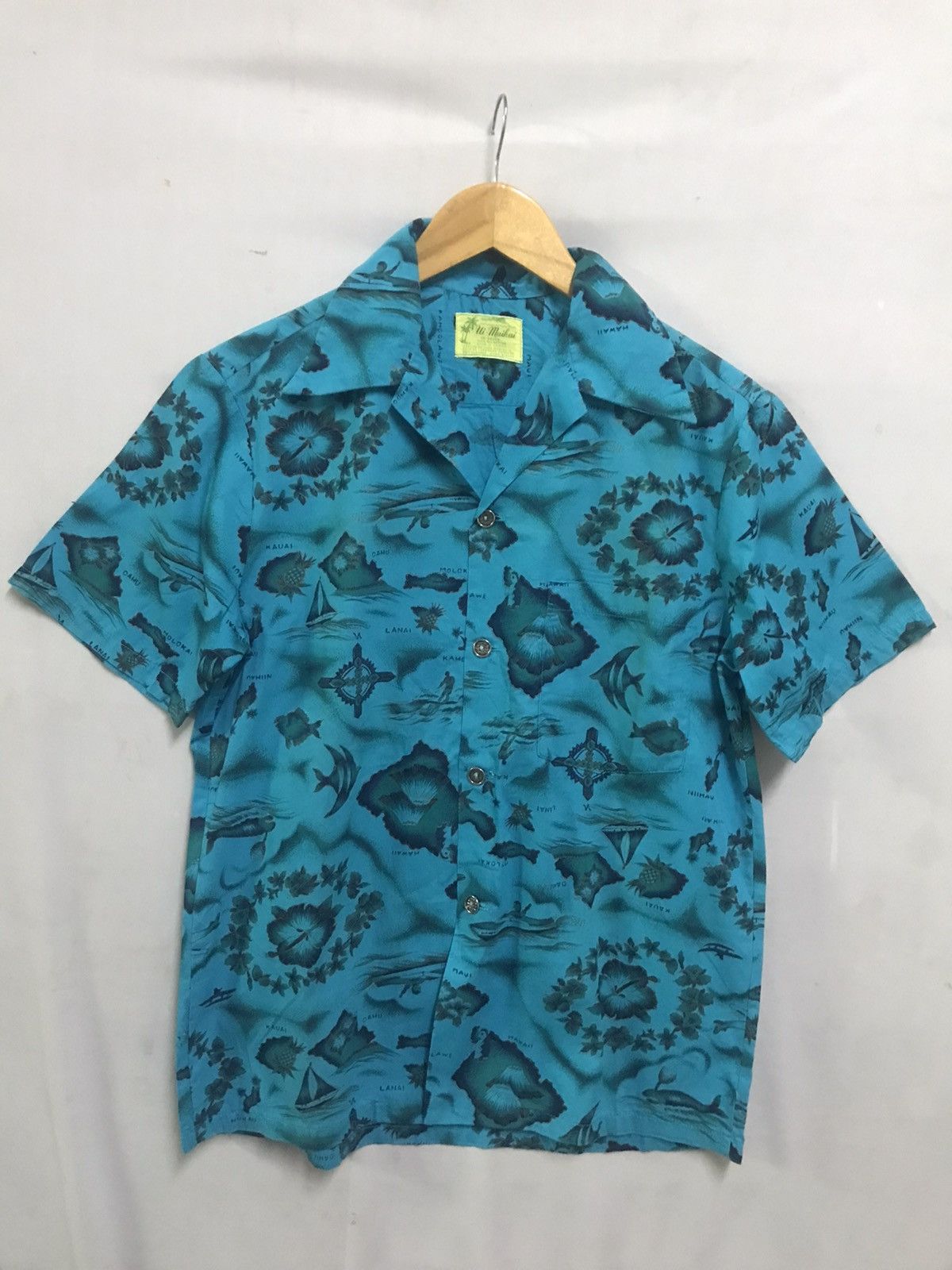 Vintage UI MAIKAI - Vintage 50s 60s Hawaiian Traditional Shirt Size US M / EU 48-50 / 2 - 2 Thumbnail