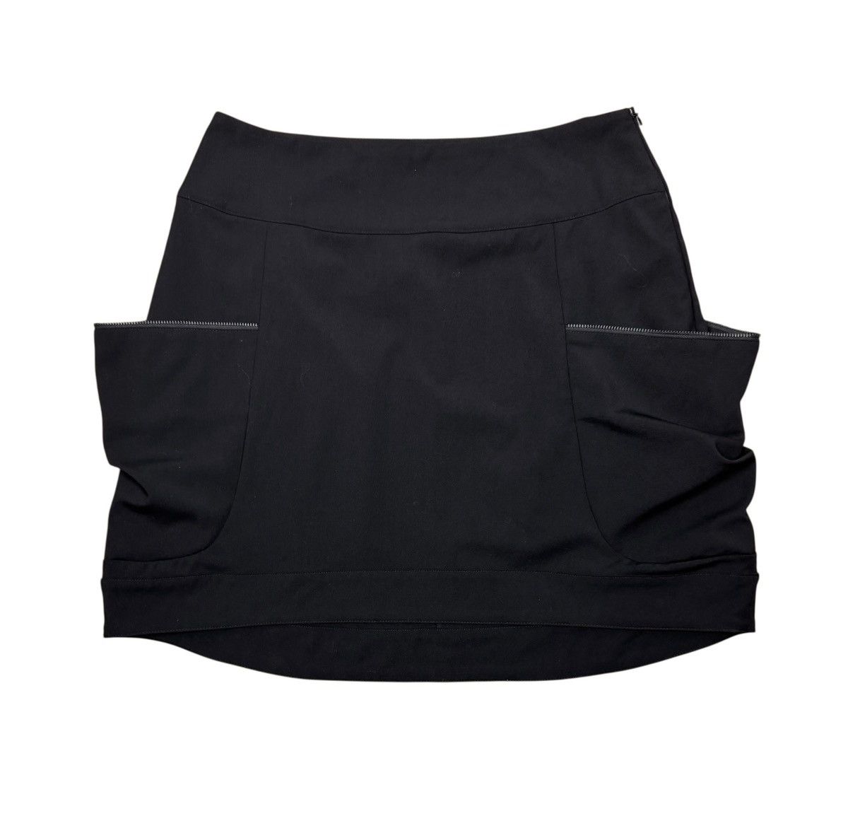 Sarah Pacini Sarah Pacini Wool Mini Skirt Draped Avant Garde size 0 Size 26" / US 2 / IT 38 - 9 Thumbnail
