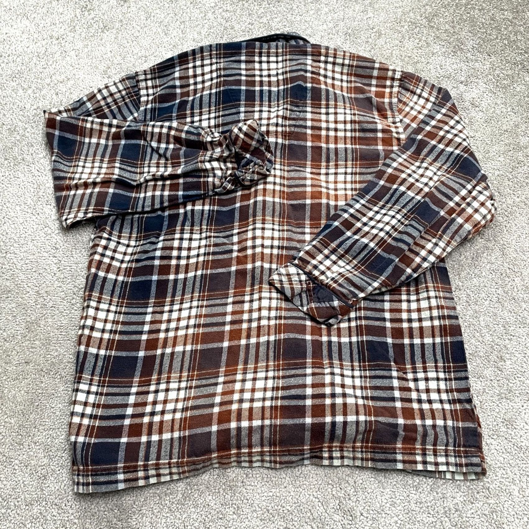 Stafford Stafford Top Mens M Flannel Sleepwear Pajama Multi Plaid Cotton Regular Size US M / EU 48-50 / 2 - 2 Thumbnail