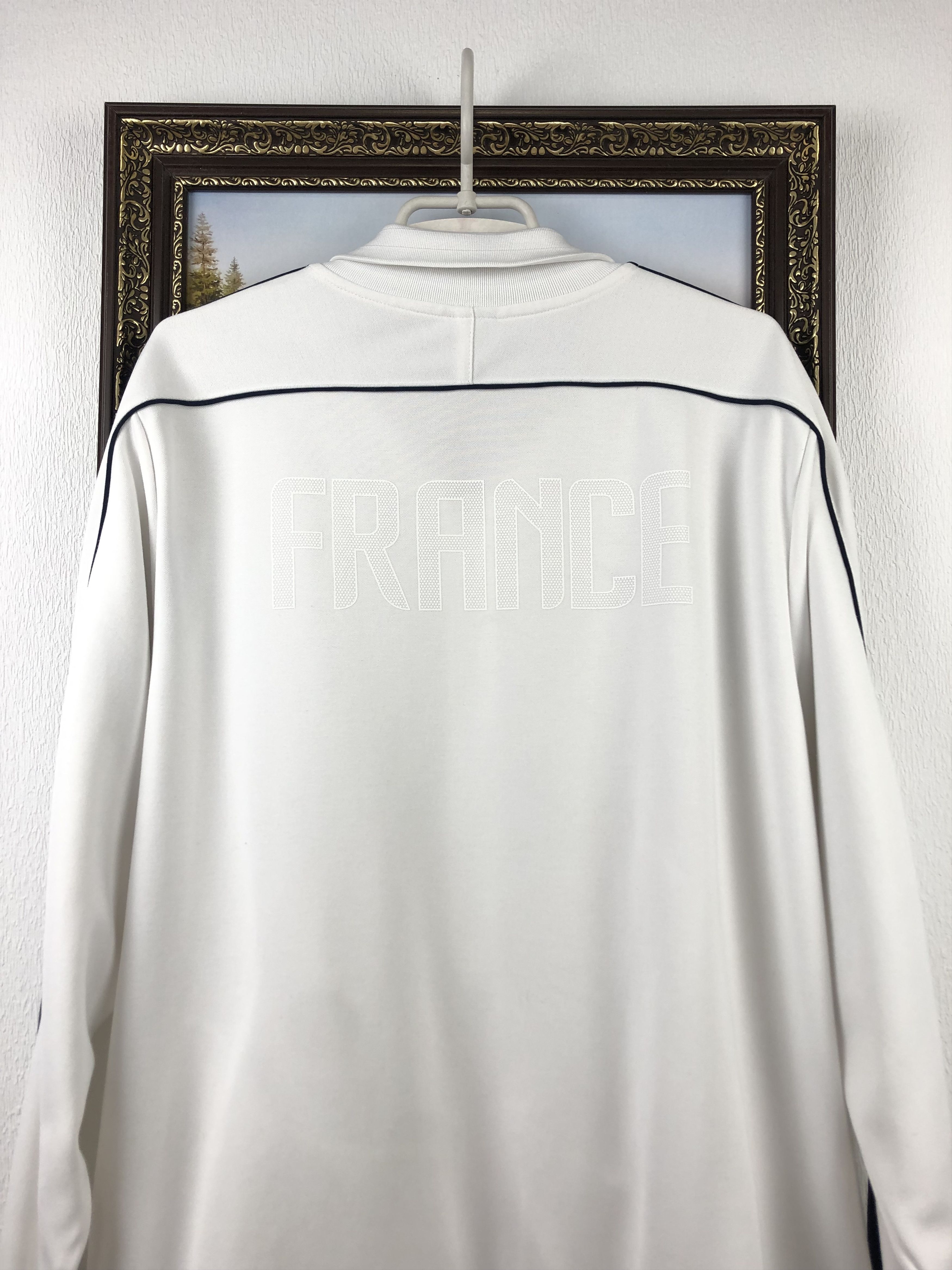 Nike France Nike Football Jacket White Track Top Soccer Rare Size US XXL / EU 58 / 5 - 16 Thumbnail