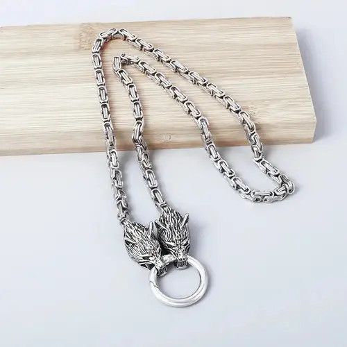 Other Retro Wolf Head Chain Necklace Size ONE SIZE - 1 Thumbnail