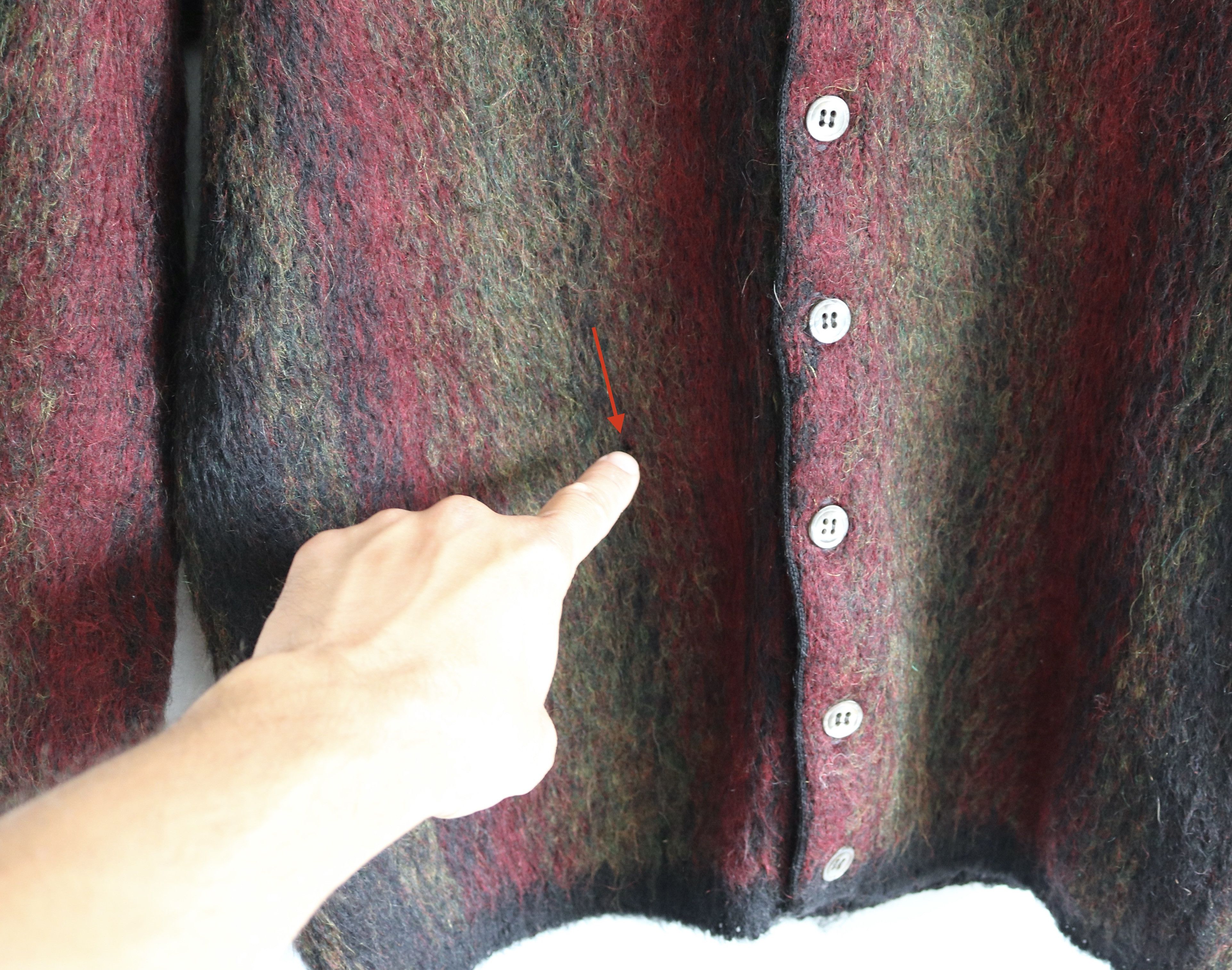 Vintage Rare Vintage Mohair Stripe Cardigan 60s Size US M / EU 48-50 / 2 - 7 Thumbnail