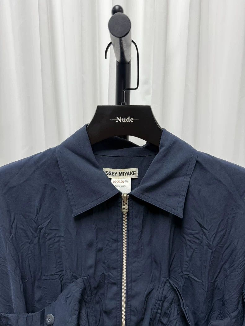 Issey Miyake Issey Miyake Pleated Smooth Double Pocket Jacket Size L / US 10 / IT 46 - 4 Thumbnail