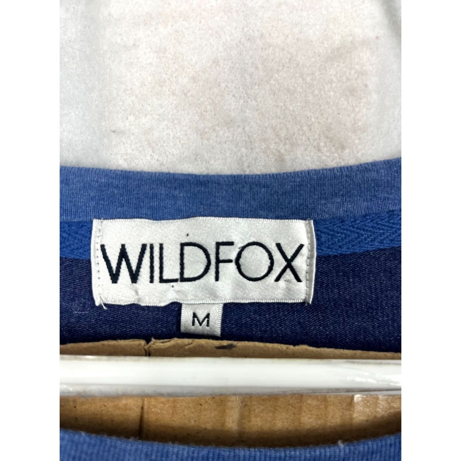 Wildfox Wildfox Sweater Women Medium Blue Knit Sweatshirt Cropped Pullover L/S Asymmetrical Sleeve Size M / US 6-8 / IT 42-44 - 2 Thumbnail