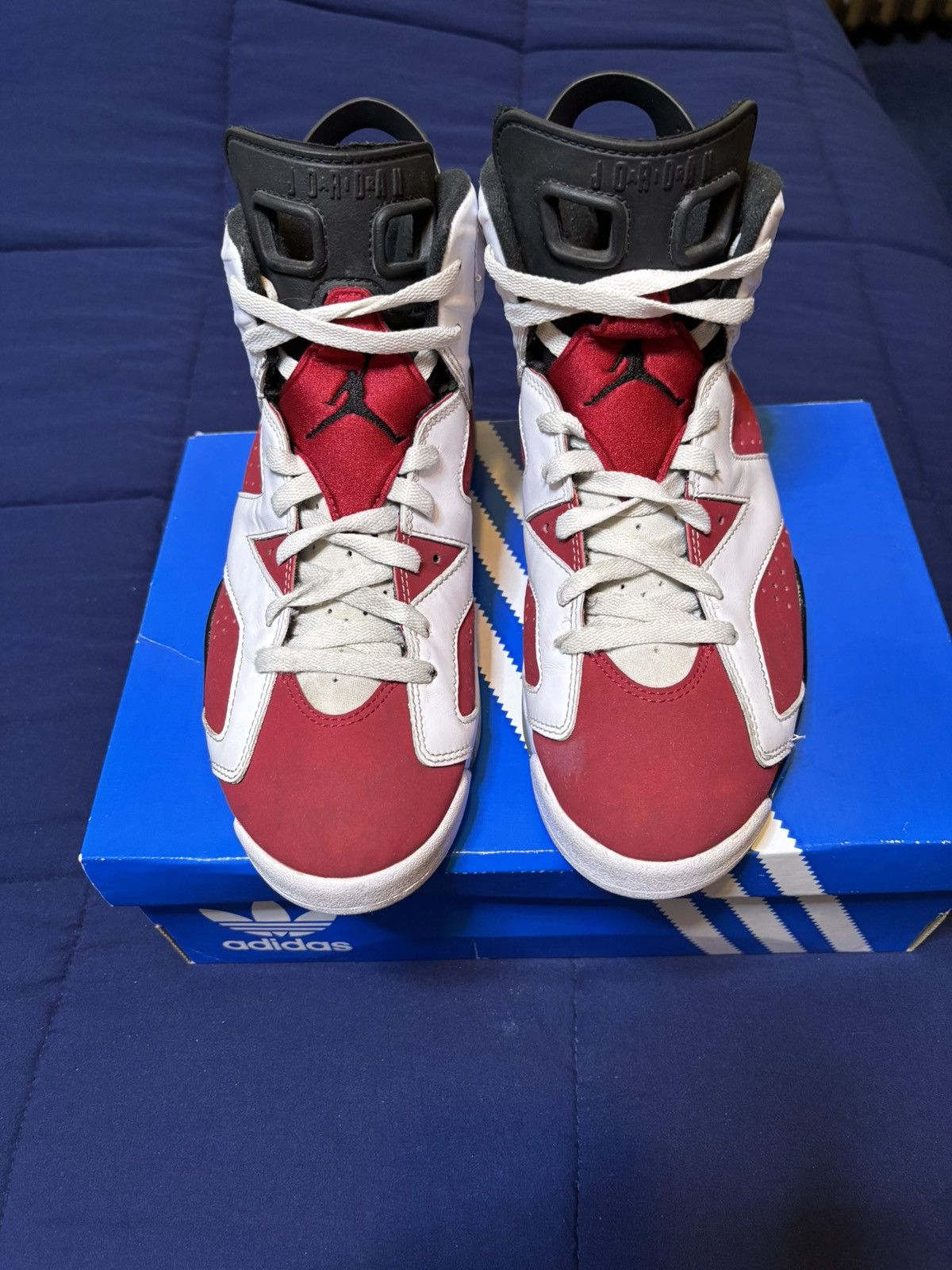 Jordan Brand Jordan 6 Retro OG Carmine 2021 Size 8.5 Size US 8.5 / EU 41-42 - 2 Thumbnail