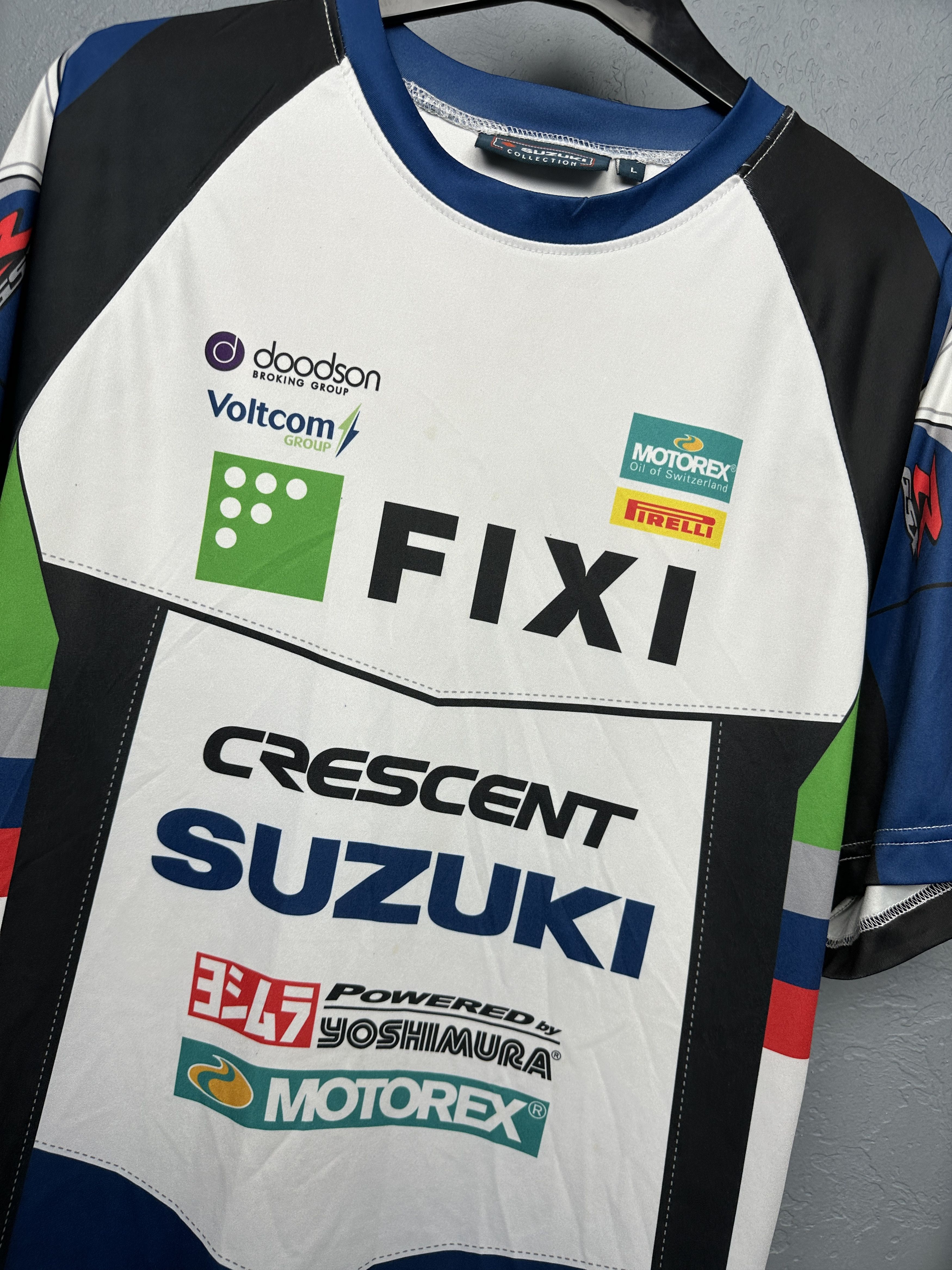 Japanese Brand Suzuki Crescent Racing Team Mens T-Shirt Size US L / EU 52-54 / 3 - 2 Thumbnail