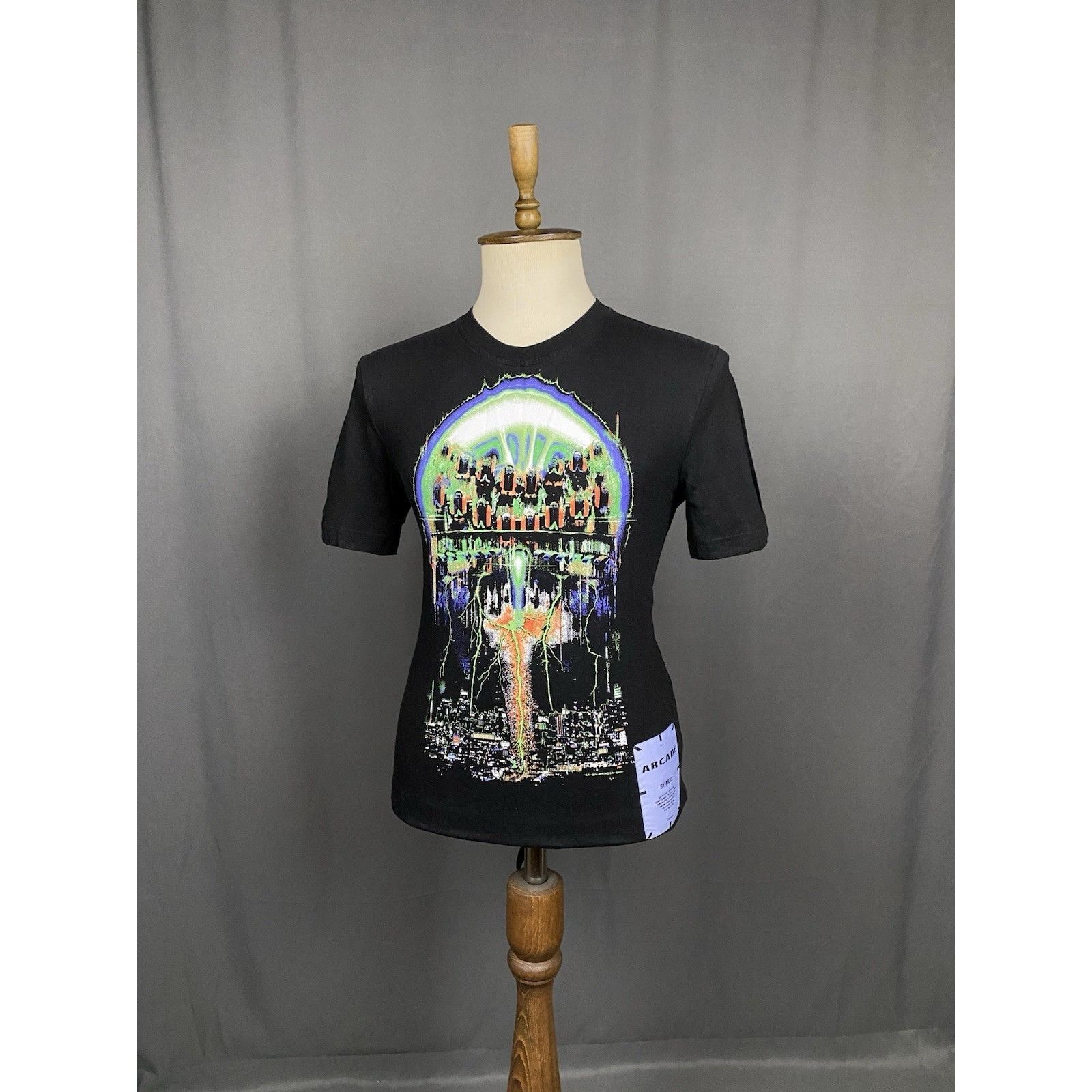 Alexander McQueen Alexander McQueen AR-2 Collection Plasma Men's Black T-Shirt Size US L / EU 52-54 / 3 - 2 Thumbnail