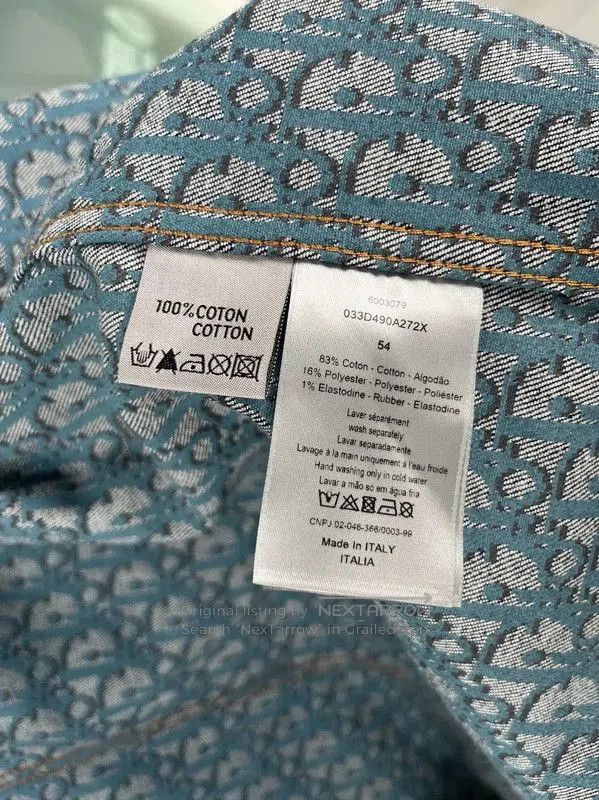 Dior Dior Spring Autumn Denim Long Sleeve Coat . Size US XXL / EU 58 / 5 - 4 Thumbnail