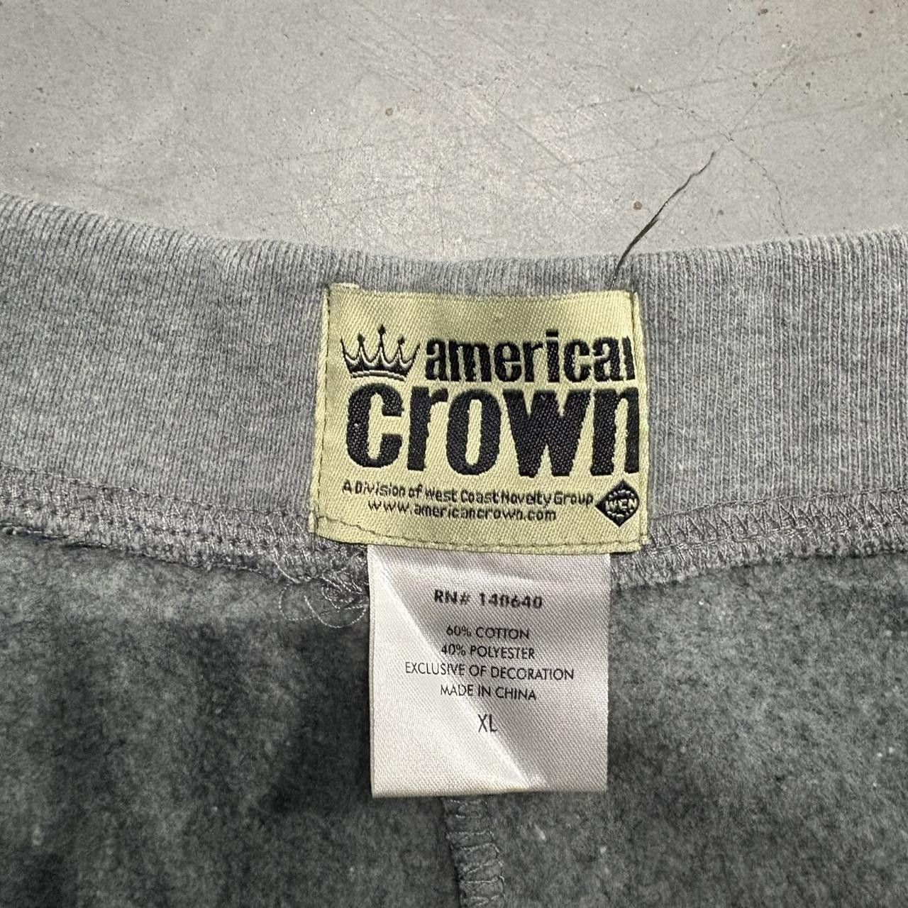 Vintage Crazy Vintage Y2K/2000s Super Baggy Wideleg Grey and pink Breast cancer Awareness Sweatpants! Size US 34 / EU 50 - 8 Thumbnail