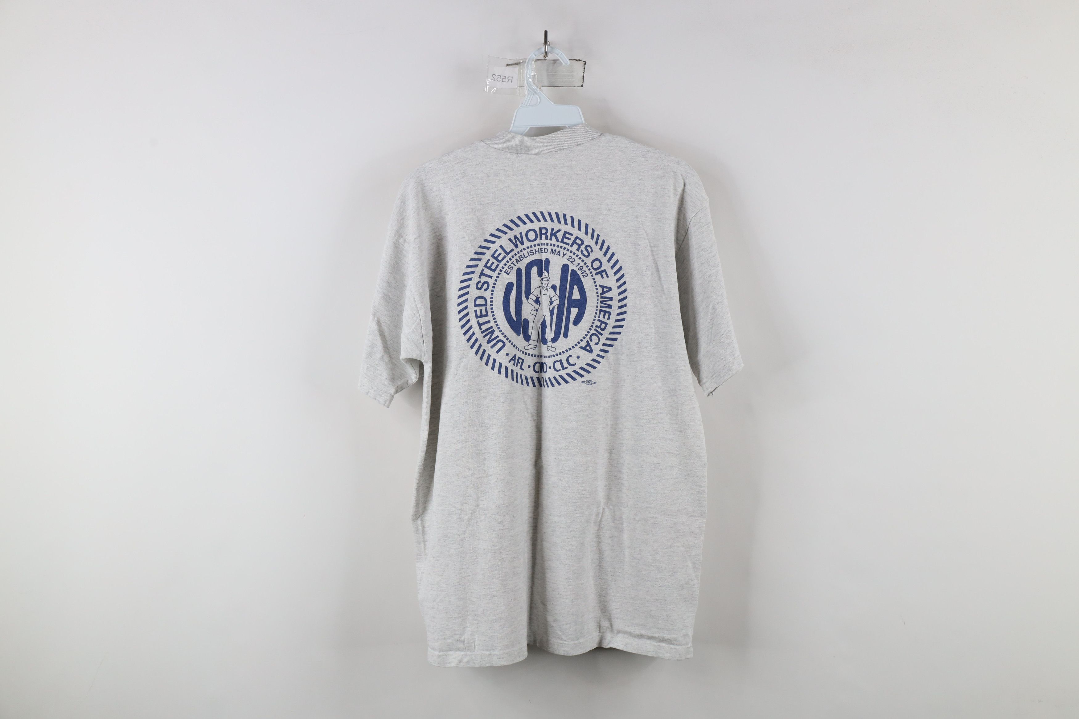 Vintage Vintage 90s Streetwear Steel Workers Local 1915 T-Shirt USA Size US L / EU 52-54 / 3 - 11 Thumbnail