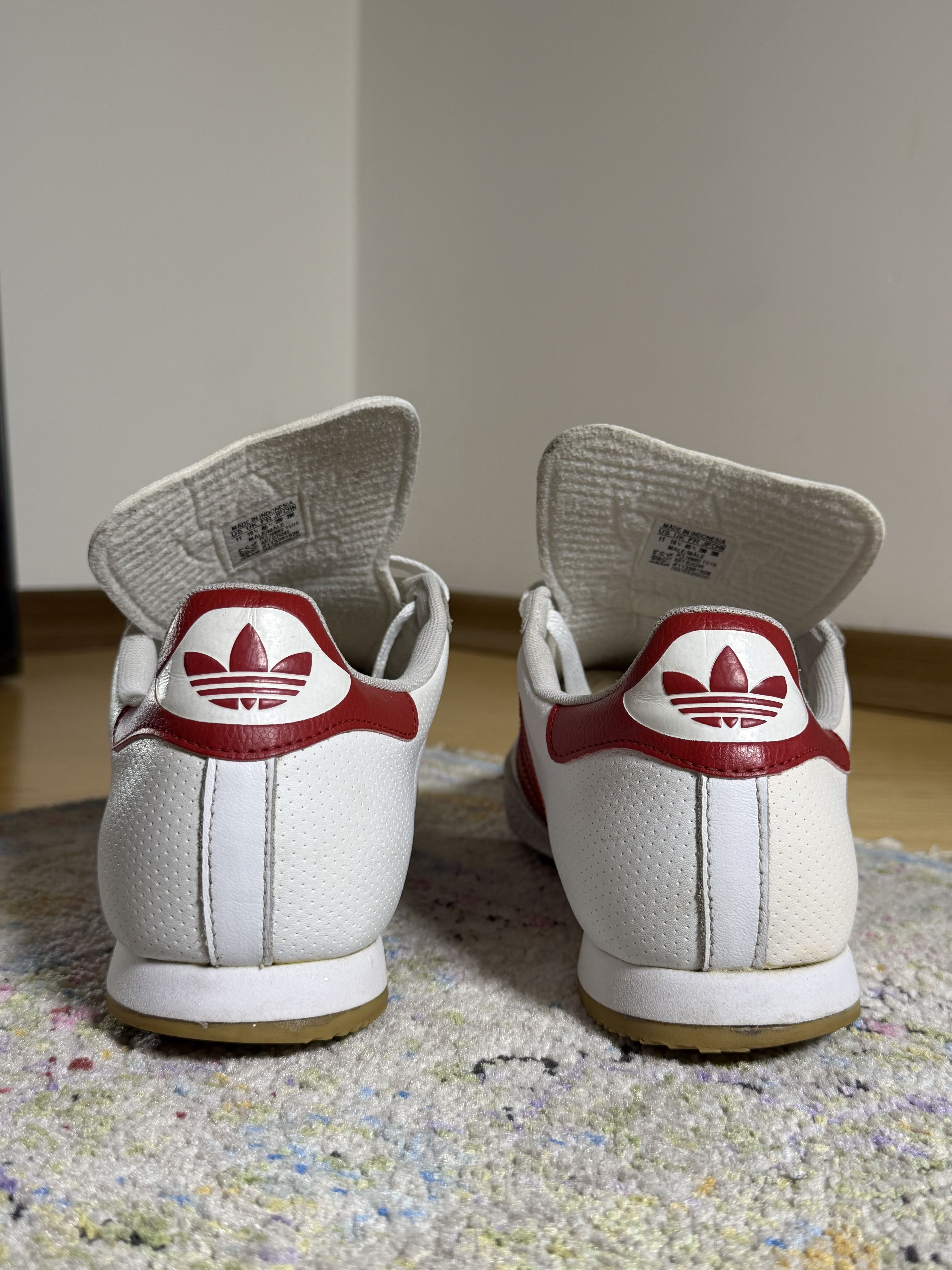 Adidas Adidas Samba Super White/Red Sneakers Size US 11 / EU 44 - 9 Thumbnail