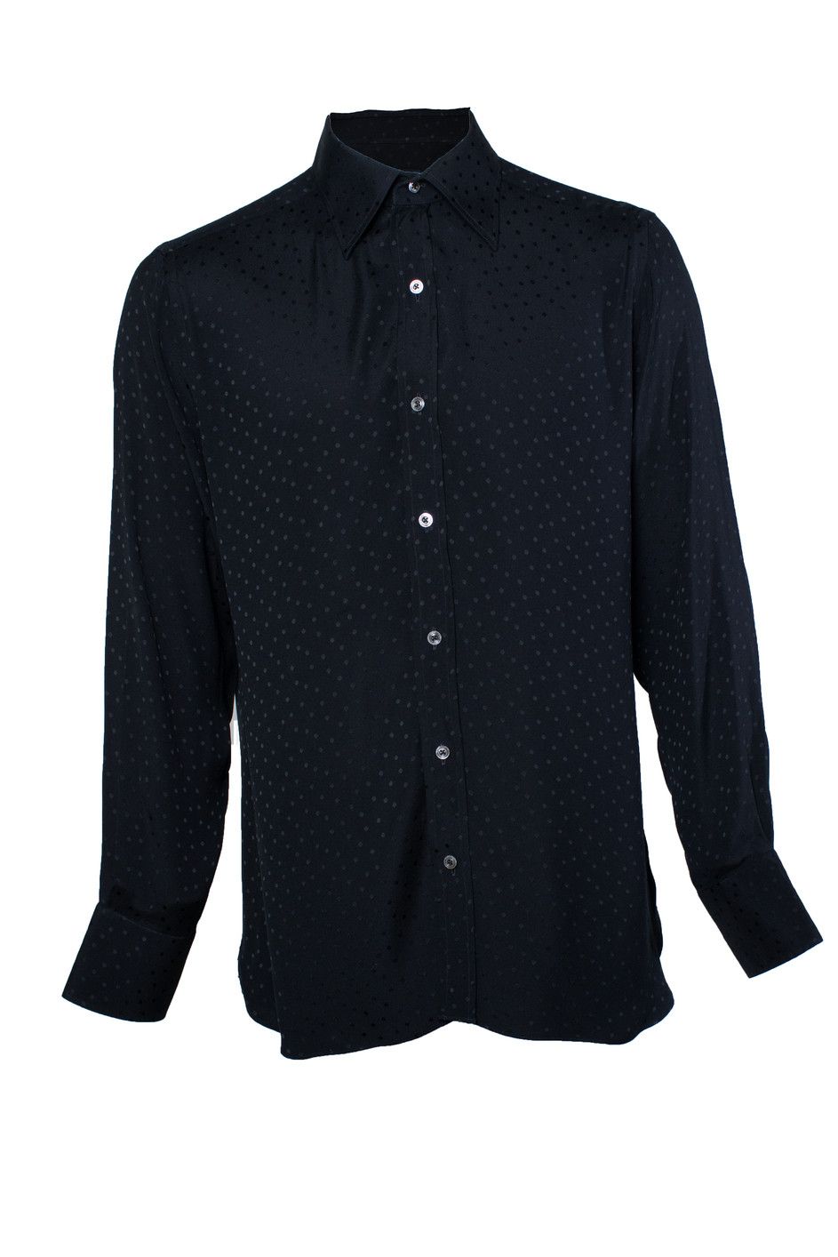 Tom Ford Tom Ford, polkadot shirt in black Size US XL / EU 56 / 4 - 1 Thumbnail