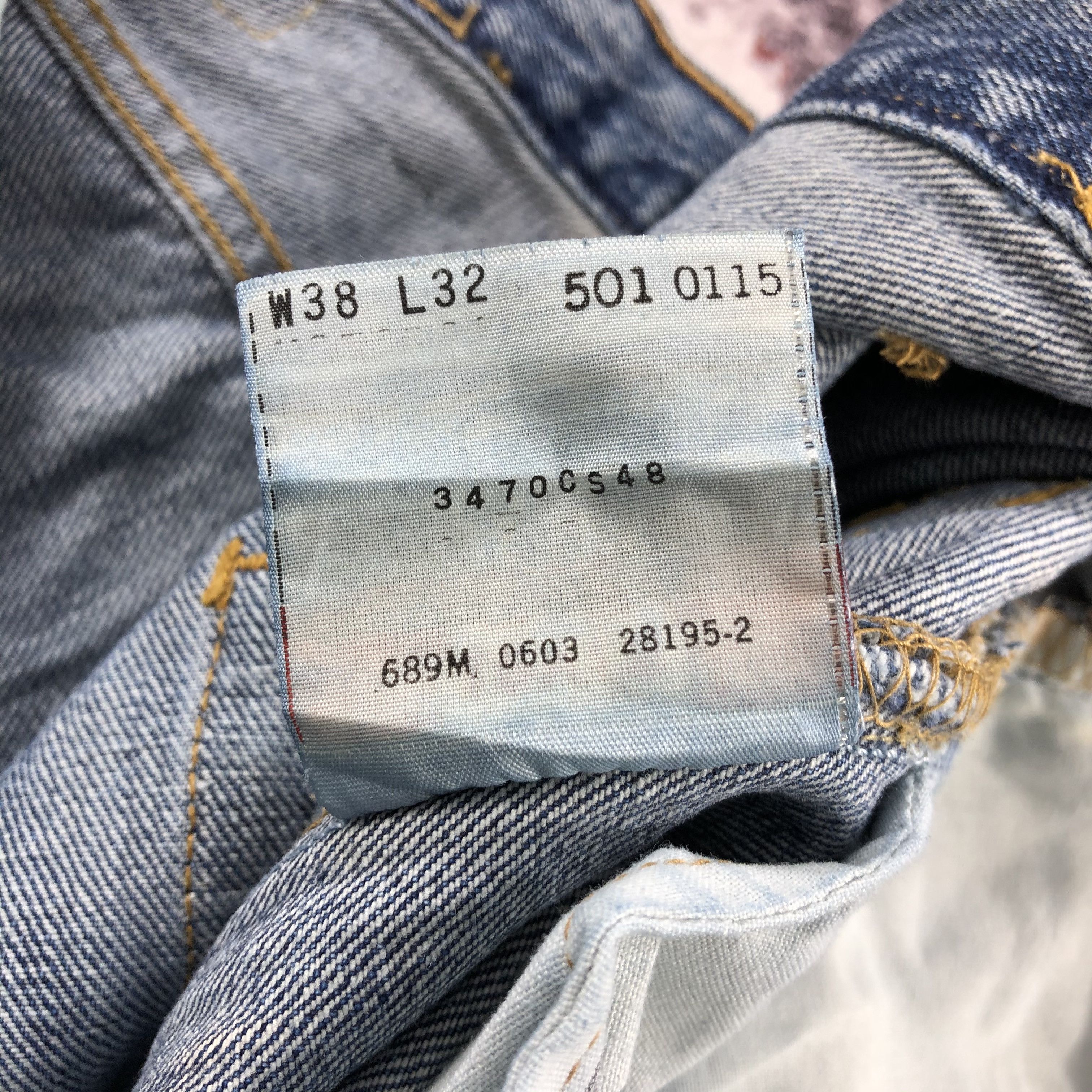 Levi's 90s Vintage Blue Wash Levis 501 Jeans-JM2378 Size US 36 / EU 52 - 12 Thumbnail