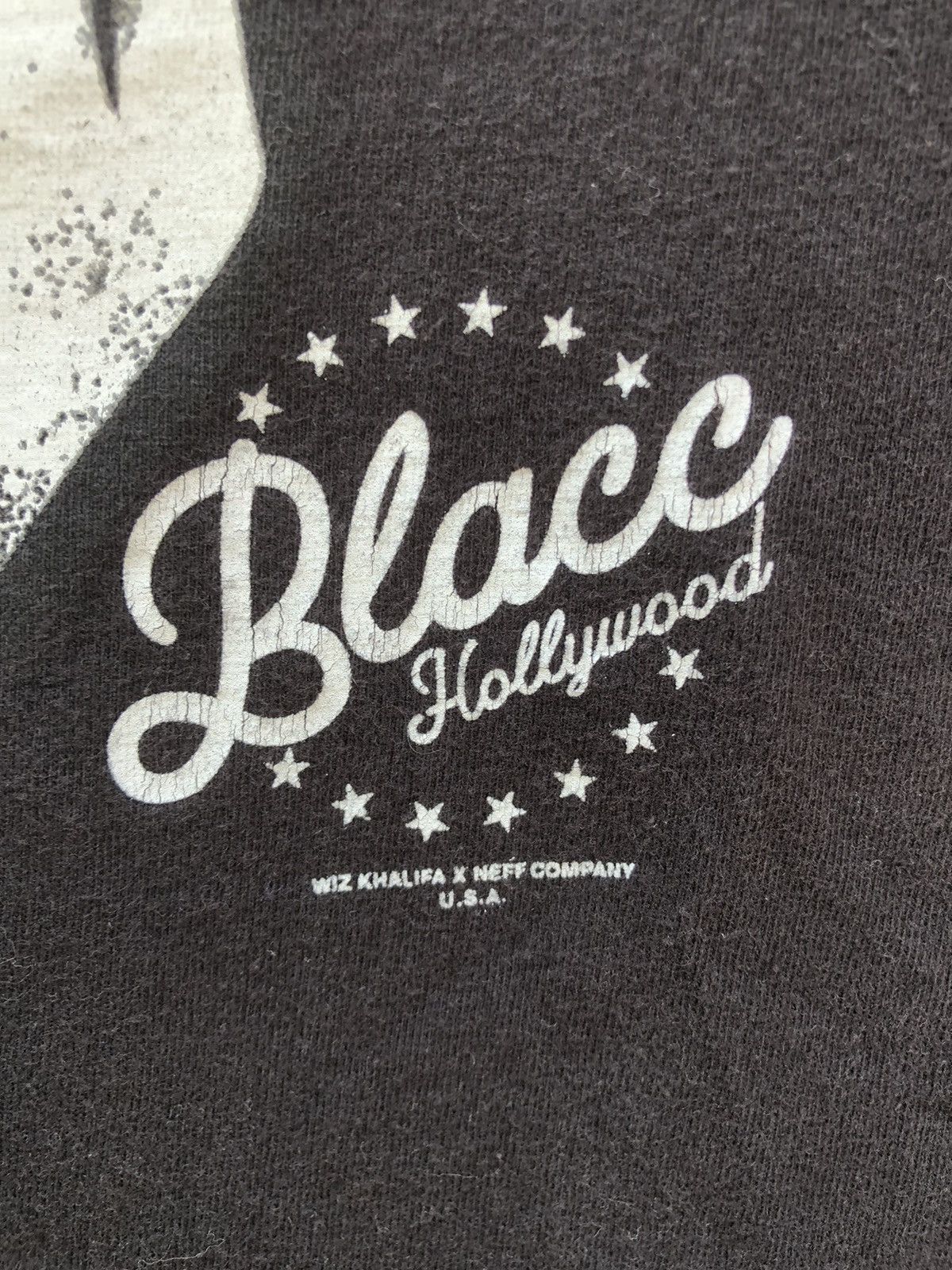 Band Tees Wiz Khalifa x Neff Company Blacc Hollywood Skull Tshirt Size US L / EU 52-54 / 3 - 10 Thumbnail