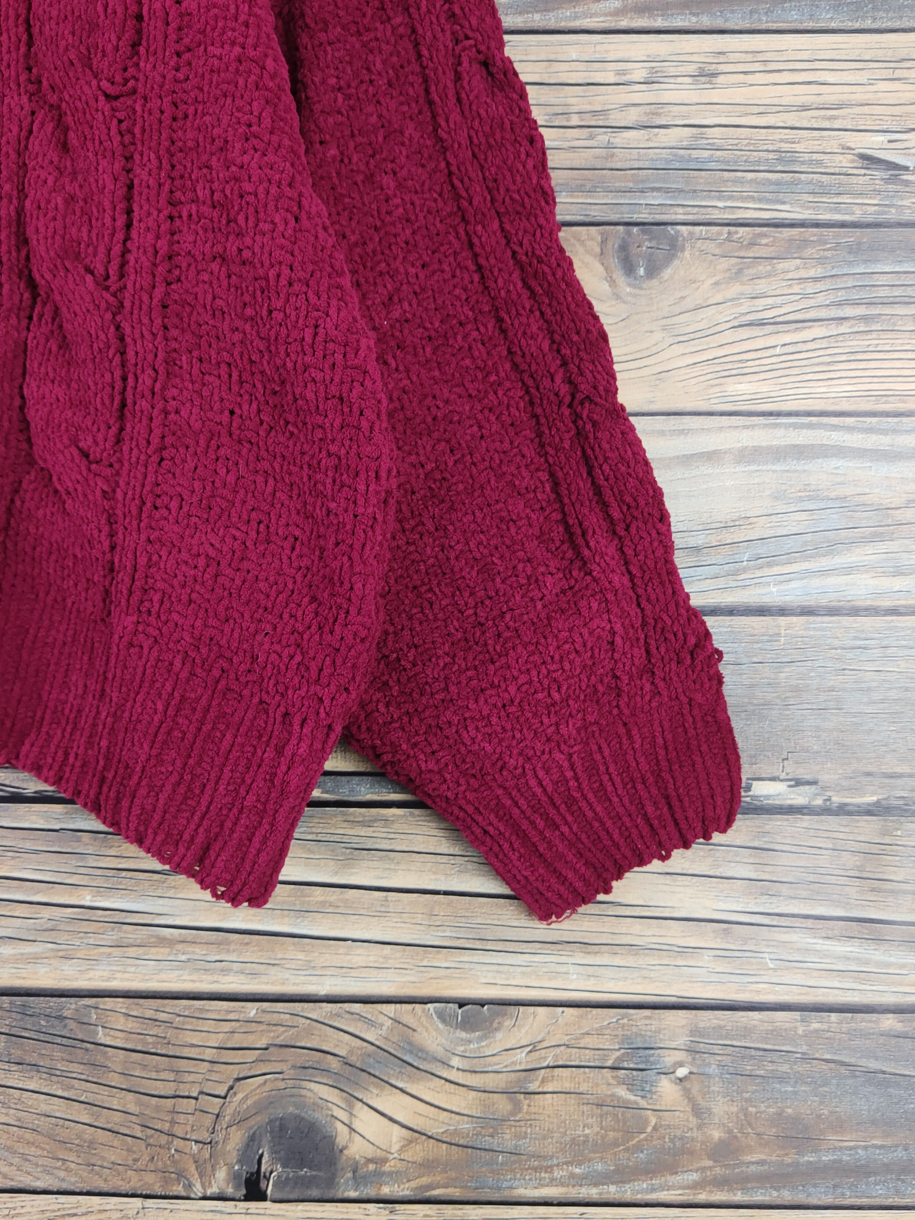 Aran Isles Knitwear Ingni Red cable Knitwear Crop Tops #W1240 Size M / US 6-8 / IT 42-44 - 6 Thumbnail