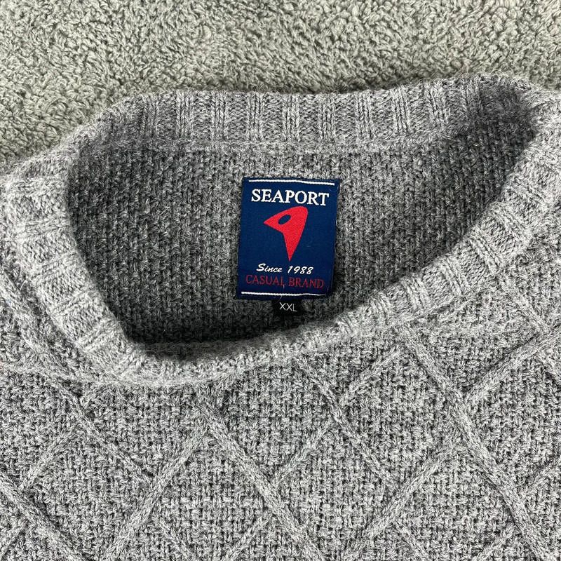 Designer Seaport Grey Sweater XXL EX+ Size US XXL / EU 58 / 5 - 2 Thumbnail