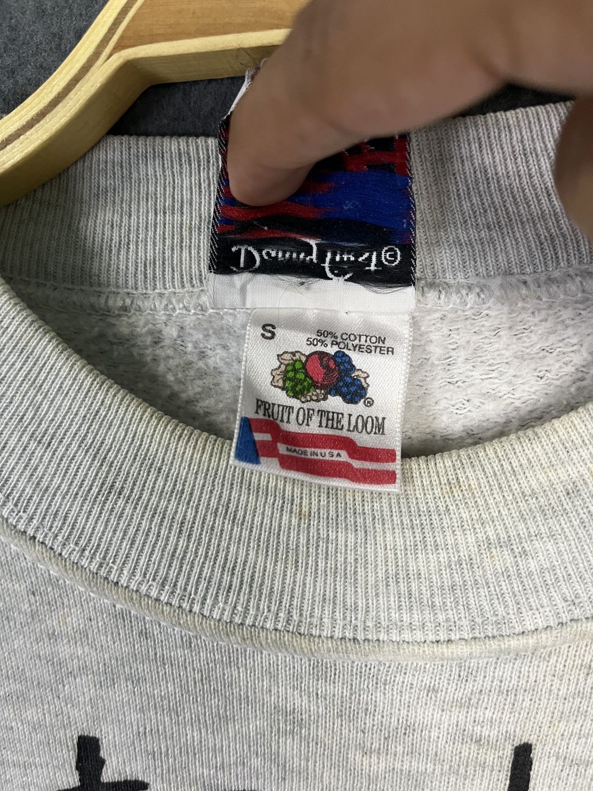 Fruit Of The Loom × Vintage Vintage Danny First FOTL Made in USA Sweatshirt Size US S / EU 44-46 / 1 - 12 Thumbnail