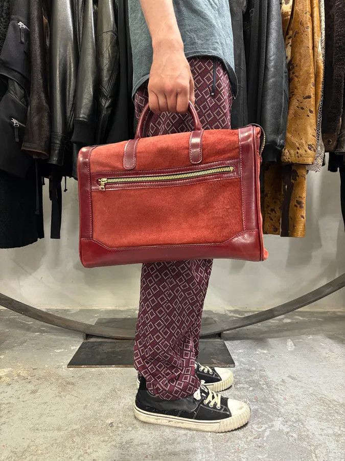 Lanvin Red Suede Vanity Archive Bag