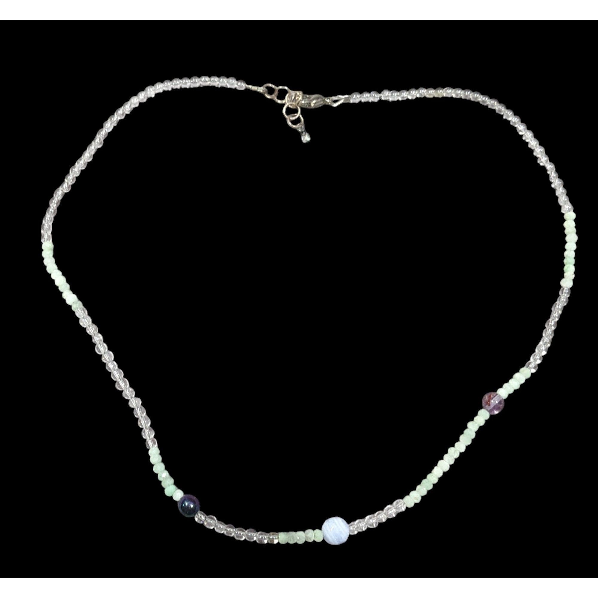 Other Handmade Pastel Glass And Stone Beaded Necklace Size ONE SIZE - 1 Thumbnail