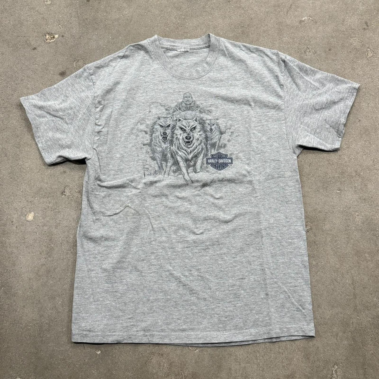 Harley Davidson Y2K Wolf Harley Davidson Tee Size US XL / EU 56 / 4 - 2 Thumbnail