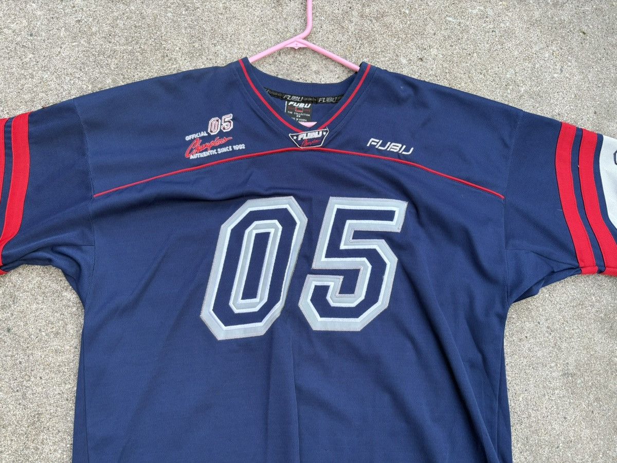 Fubu Platinum Fubu 05 Blue Y2k Jersey Size US XXL / EU 58 / 5 - 2 Thumbnail