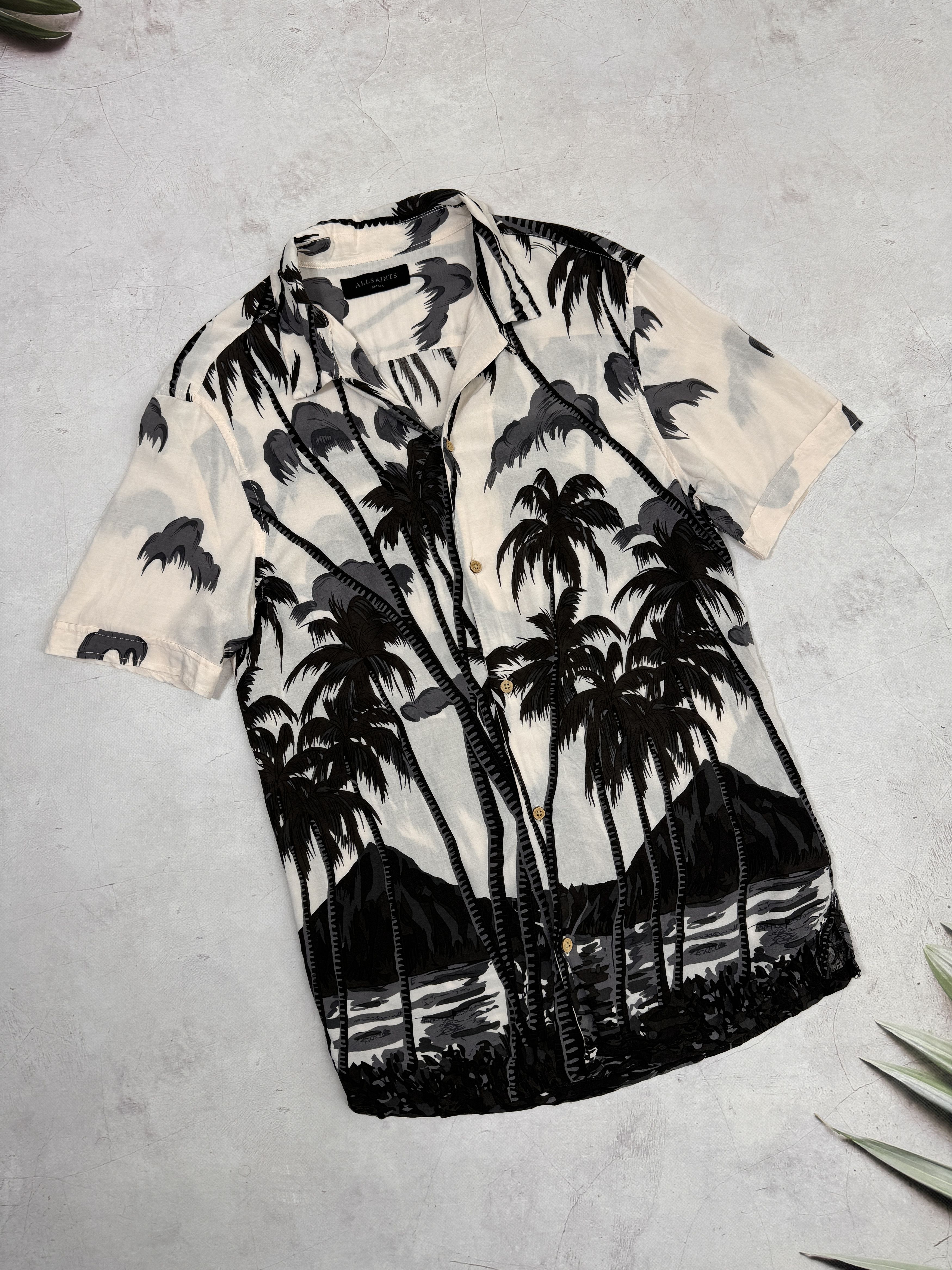 Allsaints Allsaints Hawawiian Shirt Viscose Palmes & Ocean Size US S / EU 44-46 / 1 - 3 Thumbnail