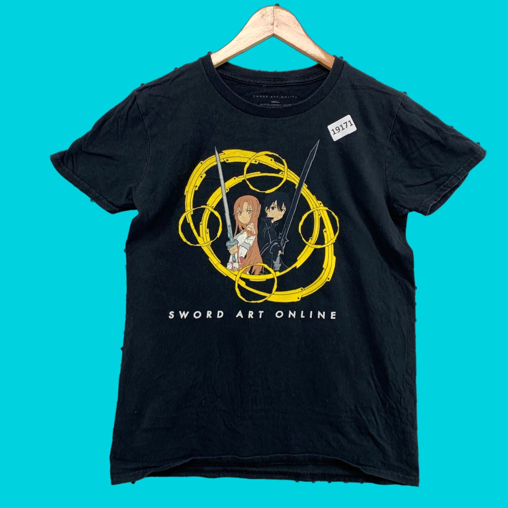 Vintage Sword Art Online Shirt Anime Tee Black Adult Small Cartoon Short Sleeve 18x25 Size US S / EU 44-46 / 1 - 1 Thumbnail