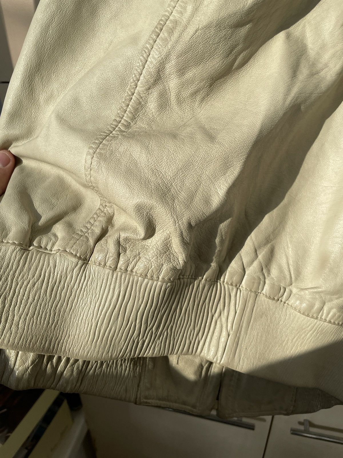 Vintage Vintage soft leather Jacket white Size US L / EU 52-54 / 3 - 21 Thumbnail