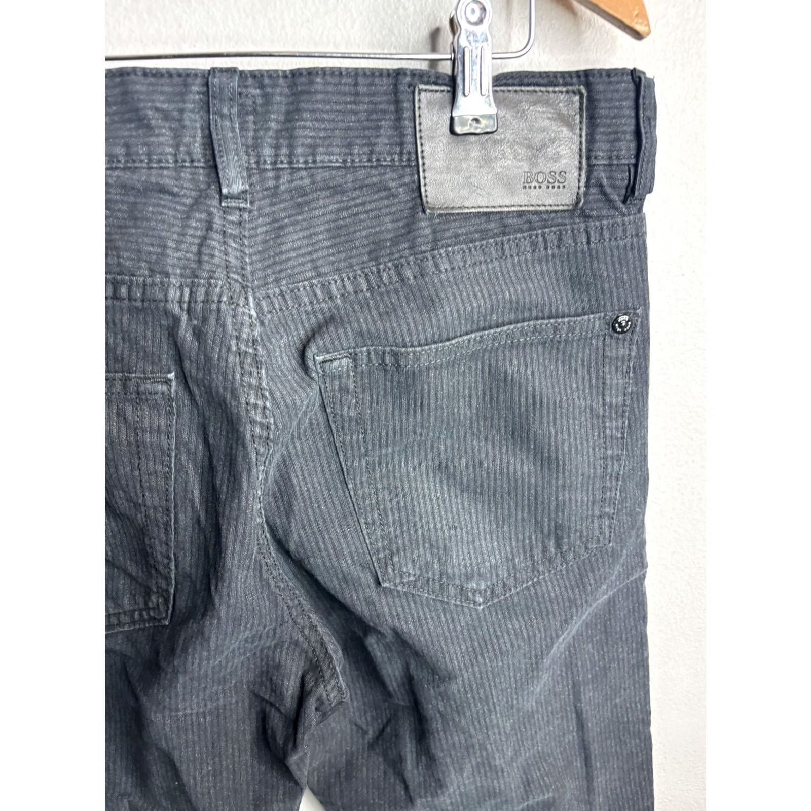 Hugo Boss BOSS Hugo Boss Pants Mens 30x34 Gray Corduroy Chino Kansas-10 5 Pocket Straight Size US 30 / EU 46 - 2 Thumbnail
