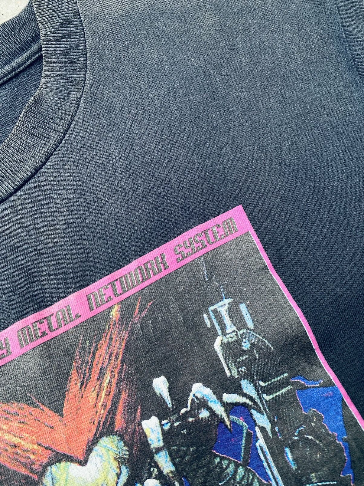 Band Tees Vintage Anime Game Heavy Metal Geomatrix Distressed Tees Size US L / EU 52-54 / 3 - 13 Thumbnail