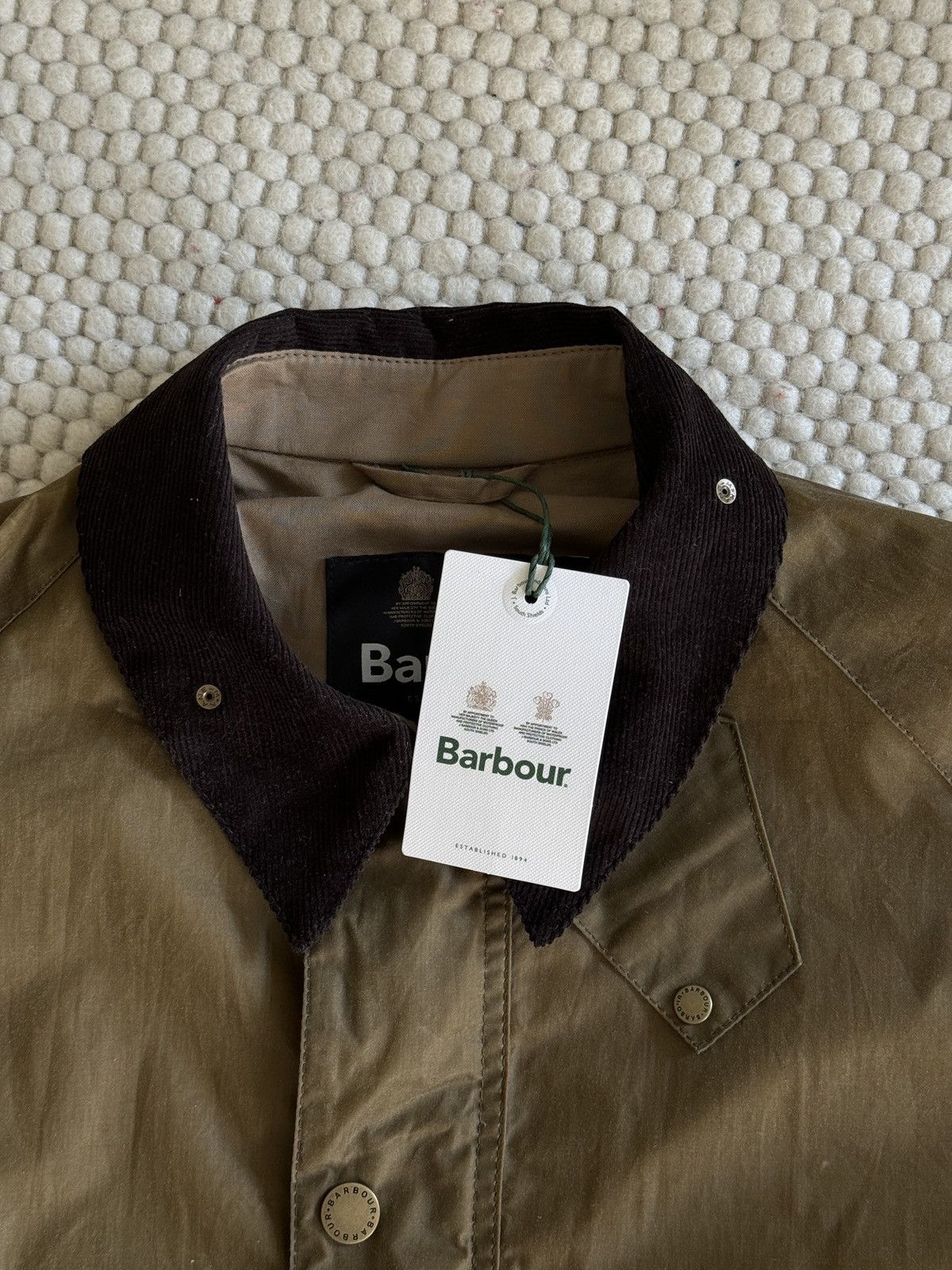 Barbour Barbour Deck Jacket waxed M sand beige hunter coat wax Size US M / EU 48-50 / 2 - 4 Thumbnail