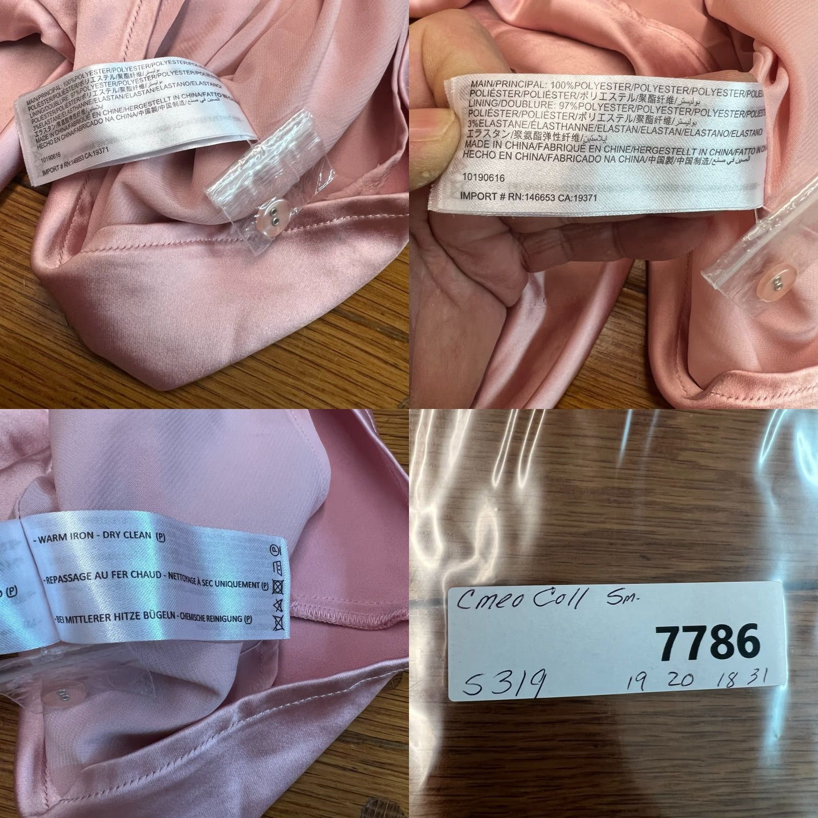 Vintage C/MEO COLLECTIVE Womens Pink Cold Shoulder Dress Size S Size S / US 4 / IT 40 - 8 Thumbnail