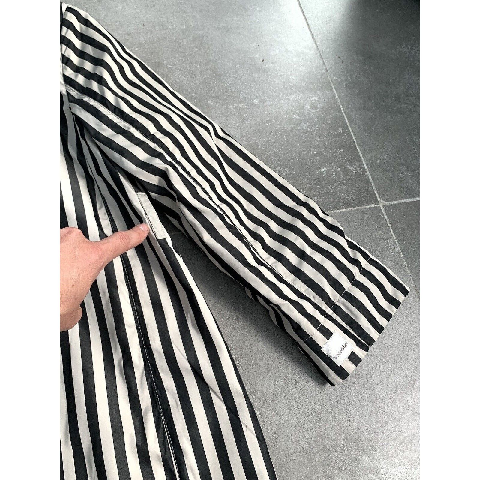 Max Mara Women REVERSIBLE MAX MARA SILK Trench Coat Jacket EU 40 US10 Size L / US 10 / IT 46 - 16 Thumbnail