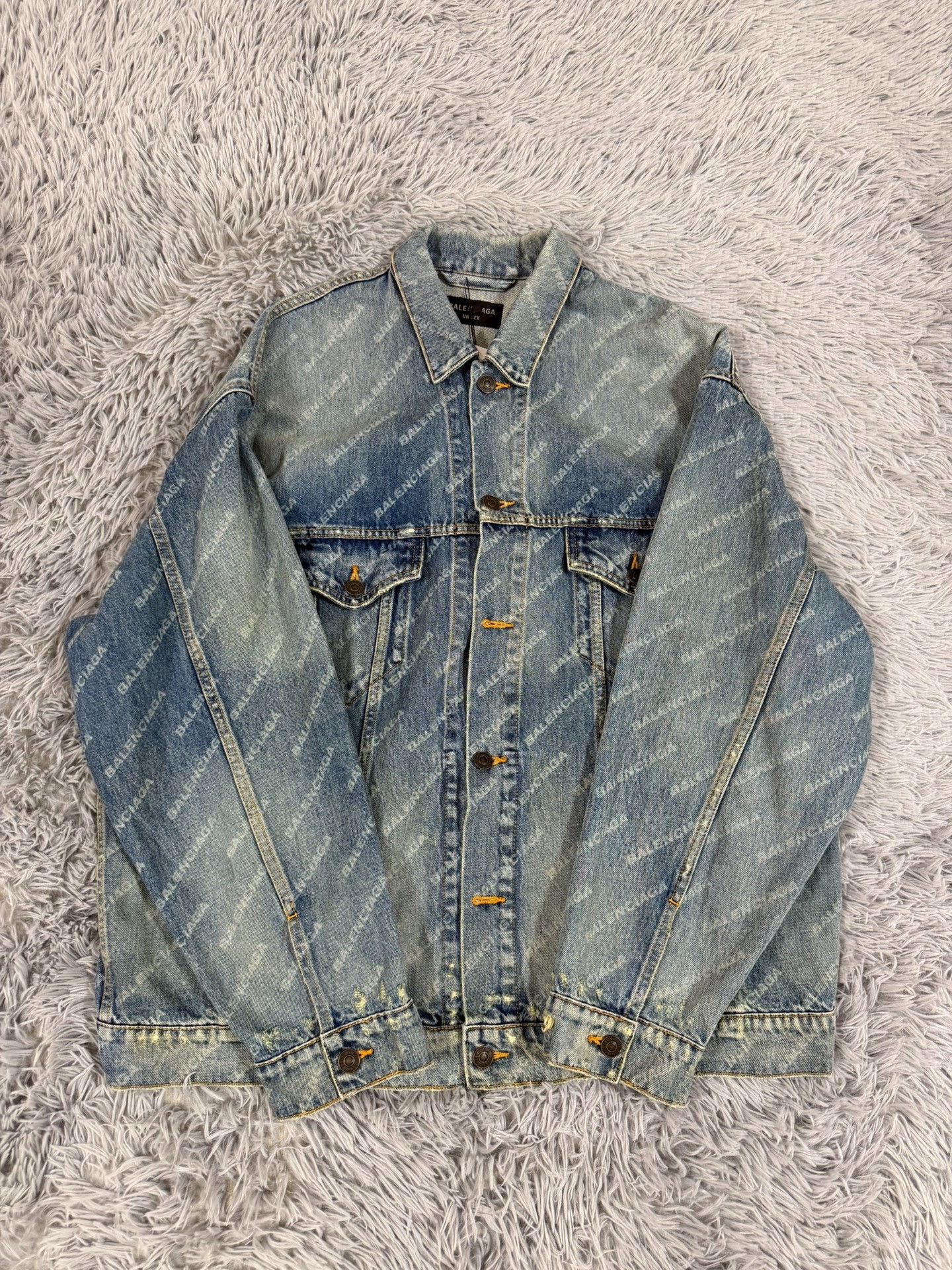 Balenciaga Balenciaga Denim Blue Jacket L Women Size L / US 10 / IT 46 - 1 Thumbnail