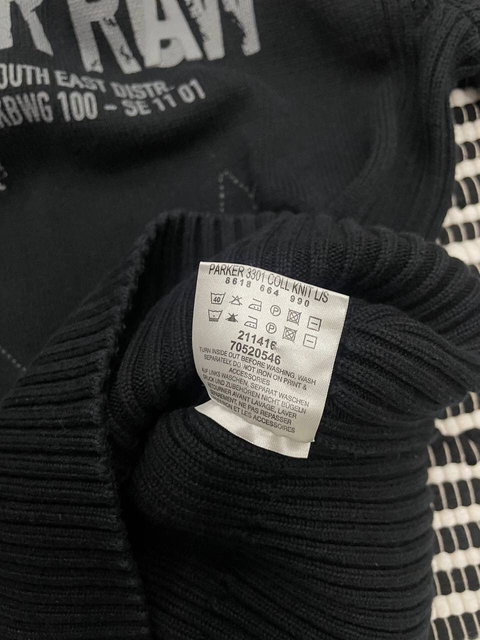 G-Star × Japanese Brand × Vintage Vintage G Star Raw Big Logo Knitted Sweater Y2K Size US L / EU 52-54 / 3 - 12 Thumbnail