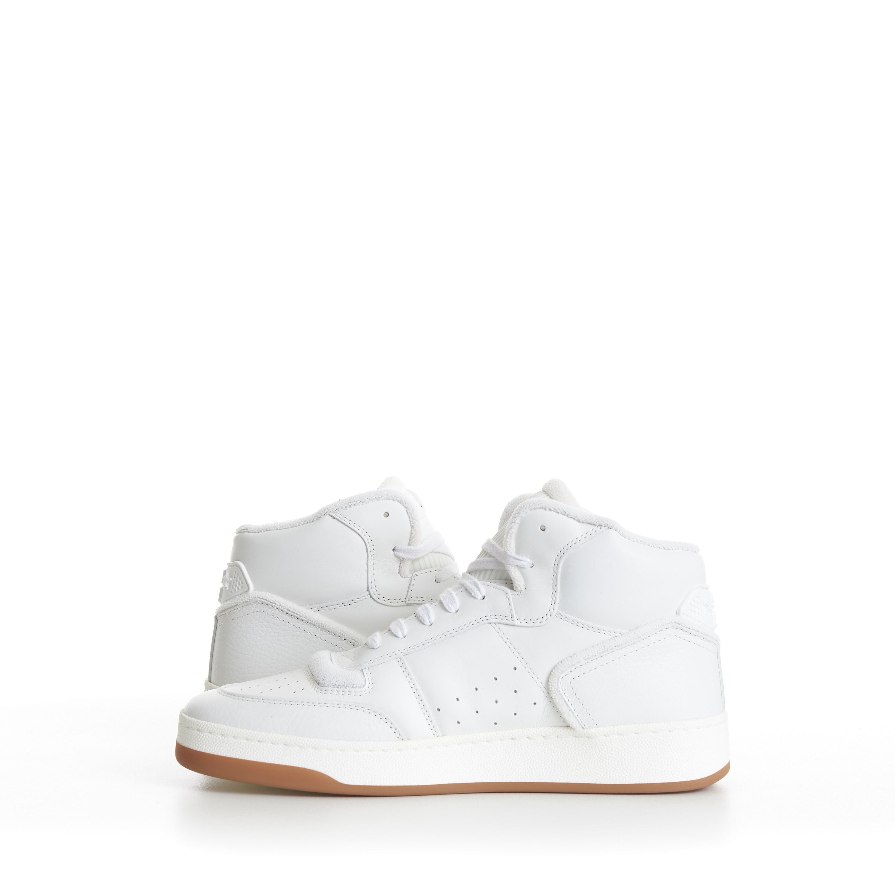 Saint Laurent Paris SL/80 Vintage White Mid-top Sneakers Size US 10 / EU 43 - 9 Thumbnail
