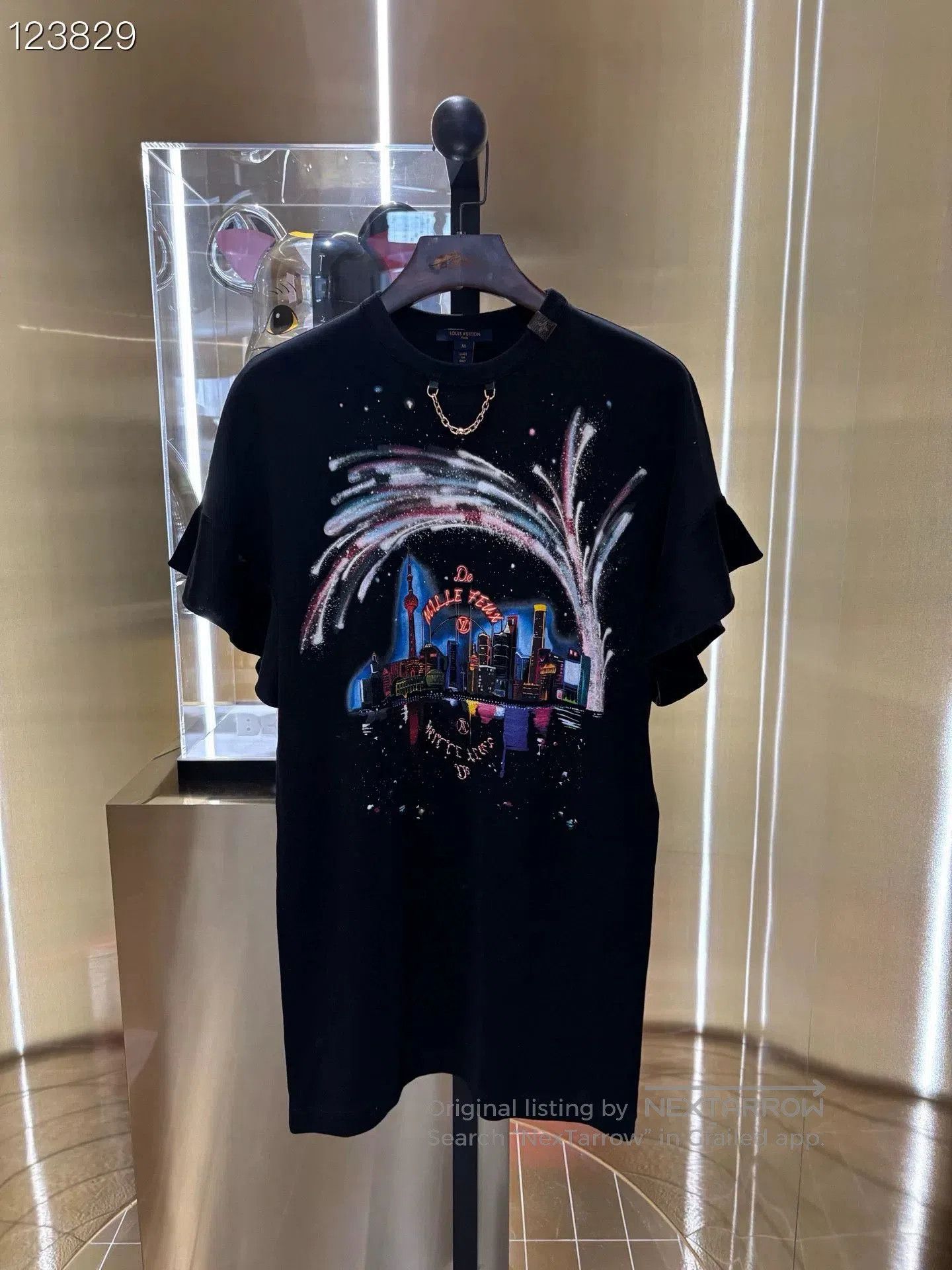 Louis Vuitton Neon City Print Ruffle T. Size M / US 6-8 / IT 42-44 - 1 Thumbnail