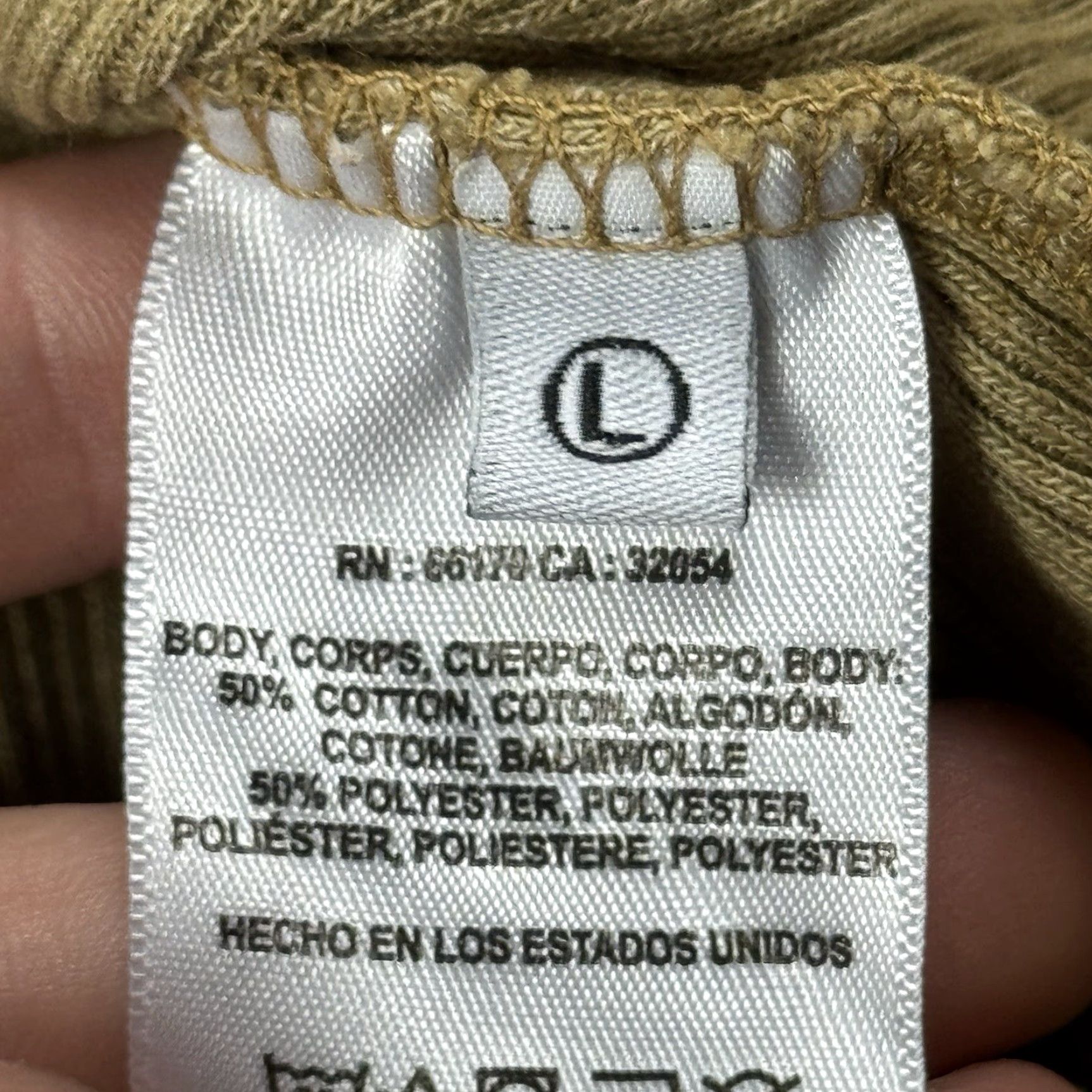 Anthropologie T.La by Anthropologie WOMEN'S Moss Long Sleeve Classic Ribbed Top L Shirt Size L / US 10 / IT 46 - 4 Thumbnail
