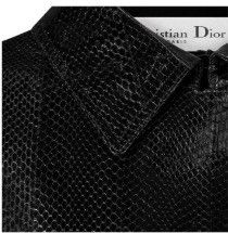 Dior o1bcso1str0426 Snakeskin Coat in Black Size XS / US 0-2 / IT 36-38 - 4 Thumbnail