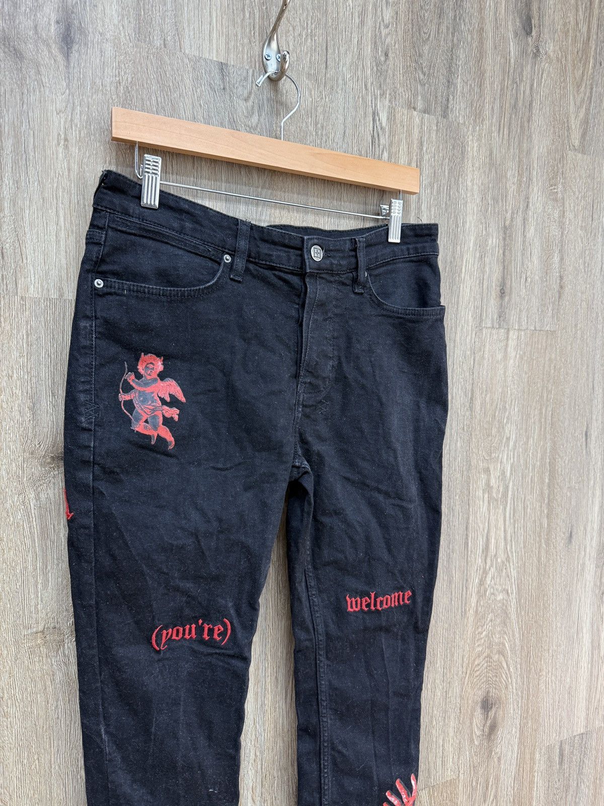 Ksubi Ksubi Black Denim Jeans Size US 33 - 3 Thumbnail